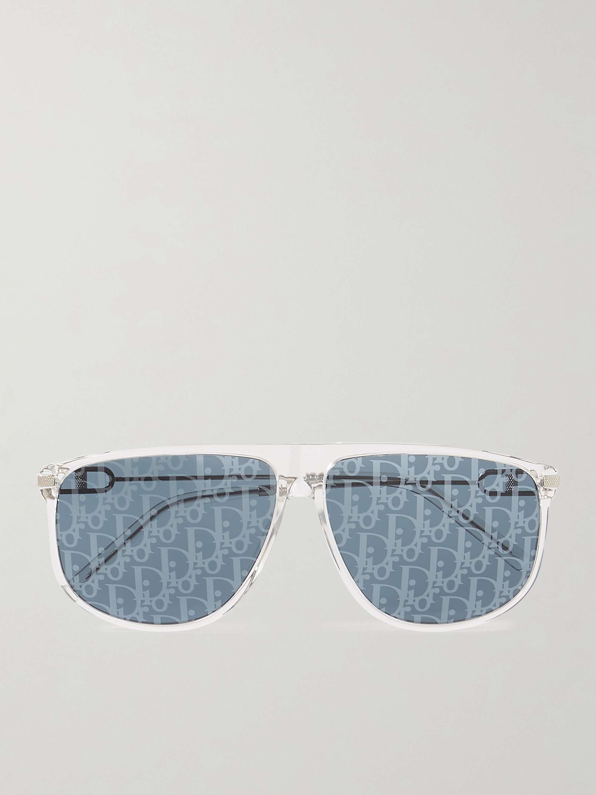 DIOR EYEWEAR CD Link S2U D-Frame Acetate and Silver-Tone Mirrored Sunglasses  for Men | MR PORTER