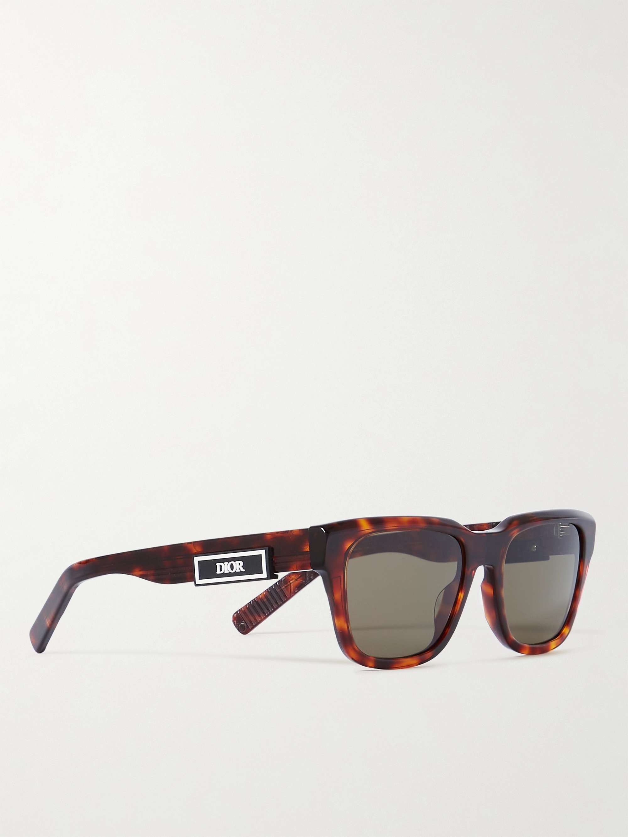 DIOR EYEWEAR DiorB23 S1I Square-Frame Tortoiseshell Acetate Sunglasses for  Men | MR PORTER