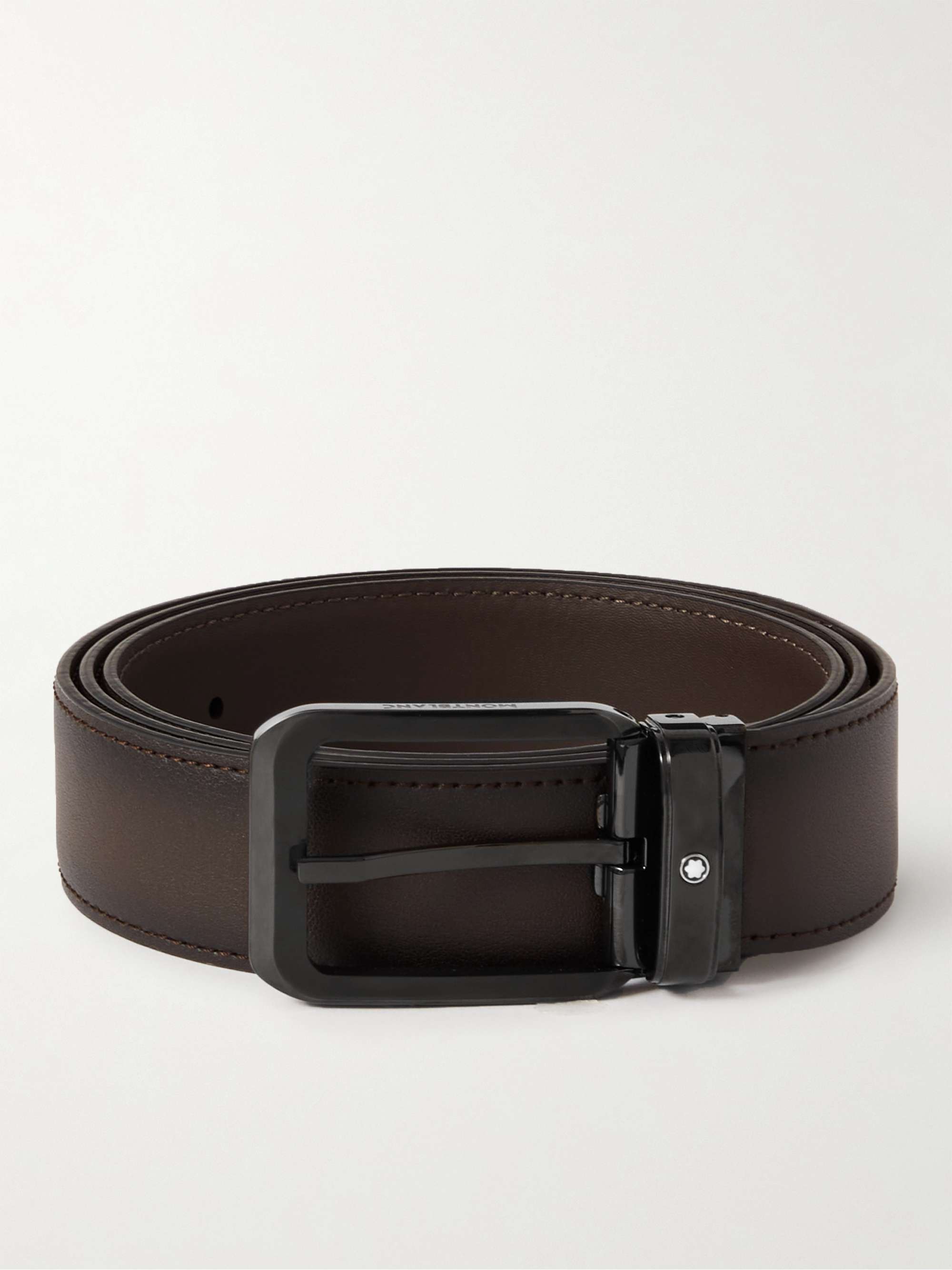MONTBLANC 3.5cm Leather Belt for Men | MR PORTER