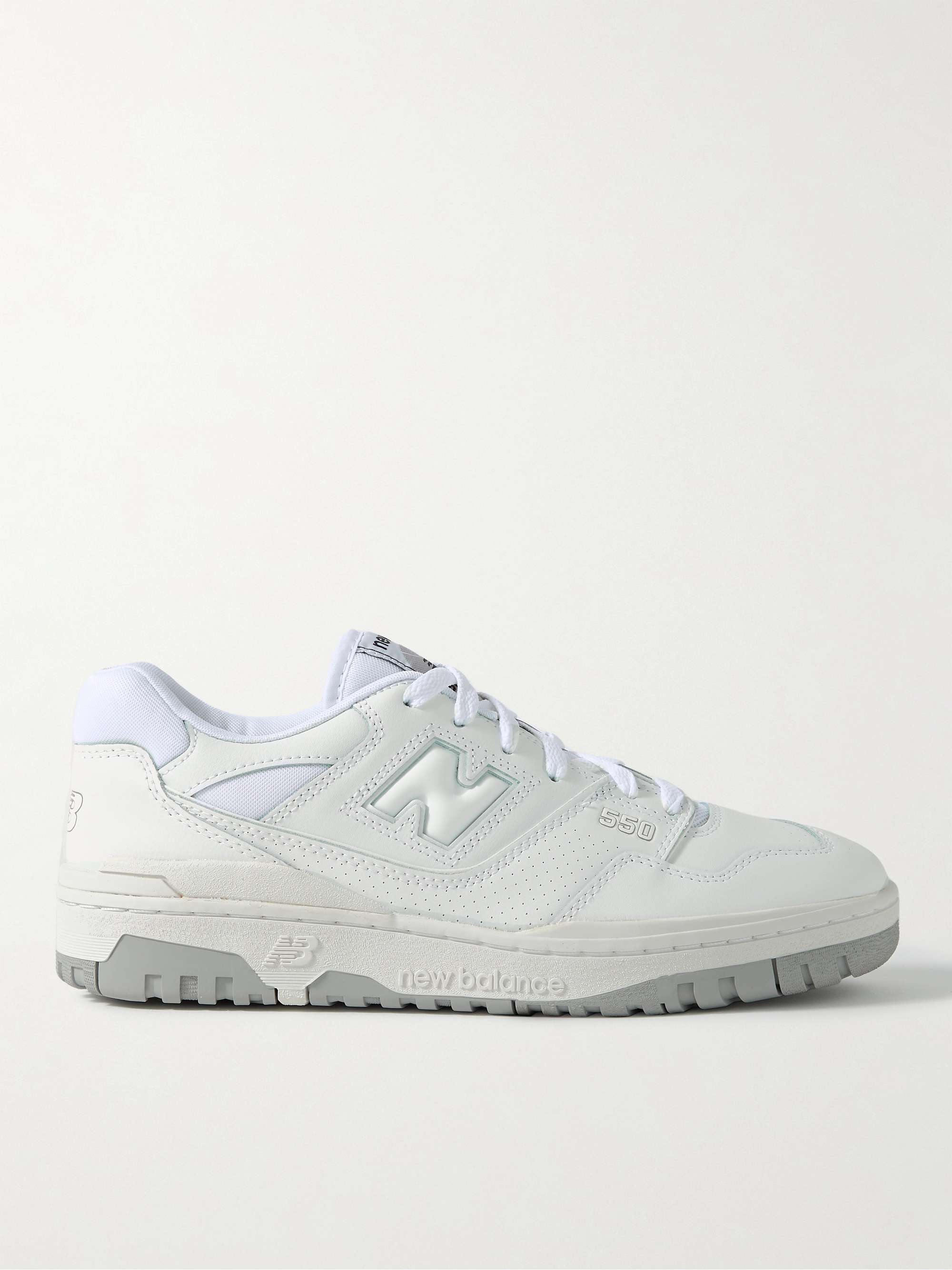 NEW BALANCE 550 Perforated Leather Sneakers | MR PORTER