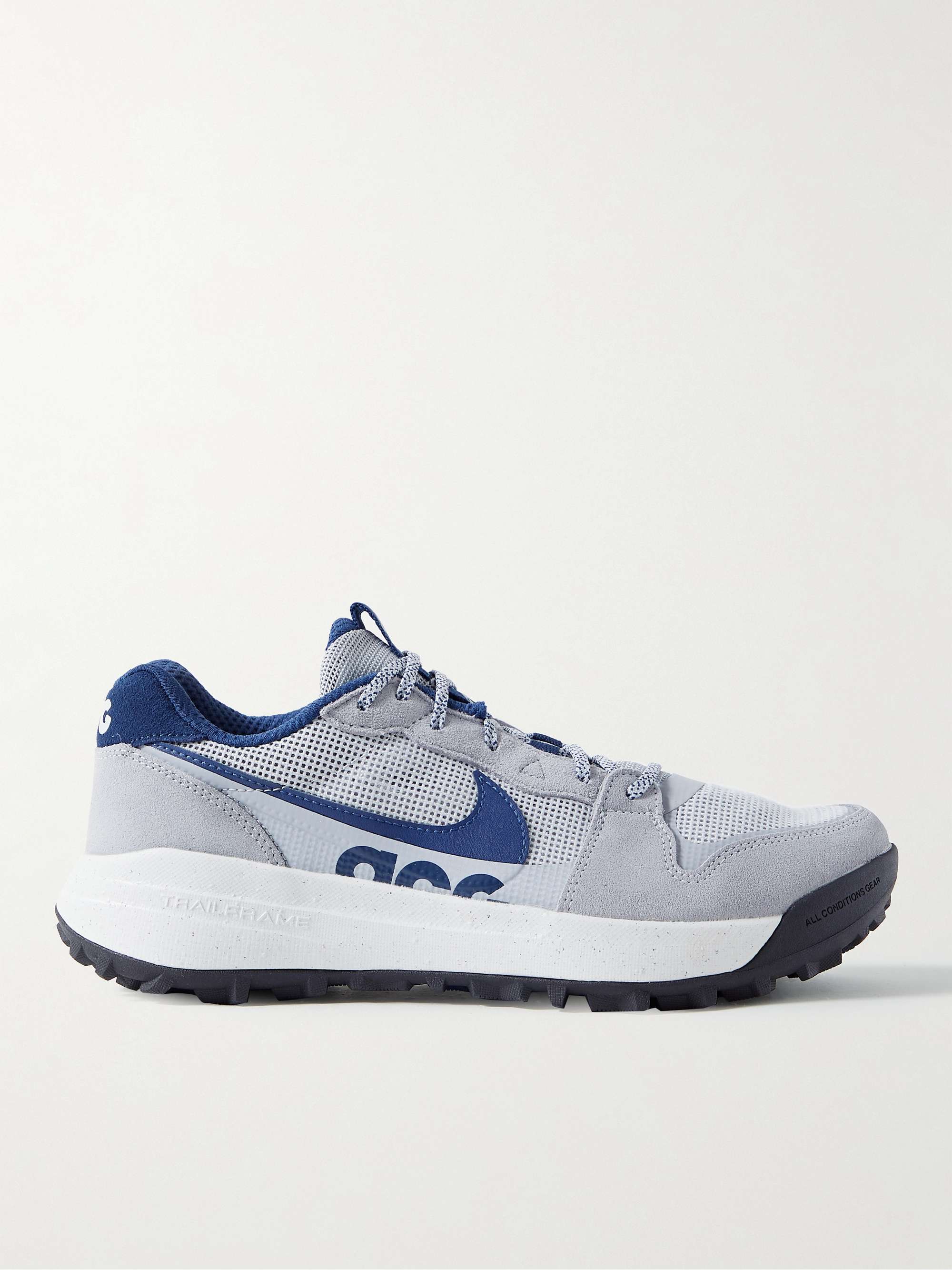 NIKE ACG Lowcate Suede- and Rubber-Trimmed Mesh Sneakers for Men | MR PORTER