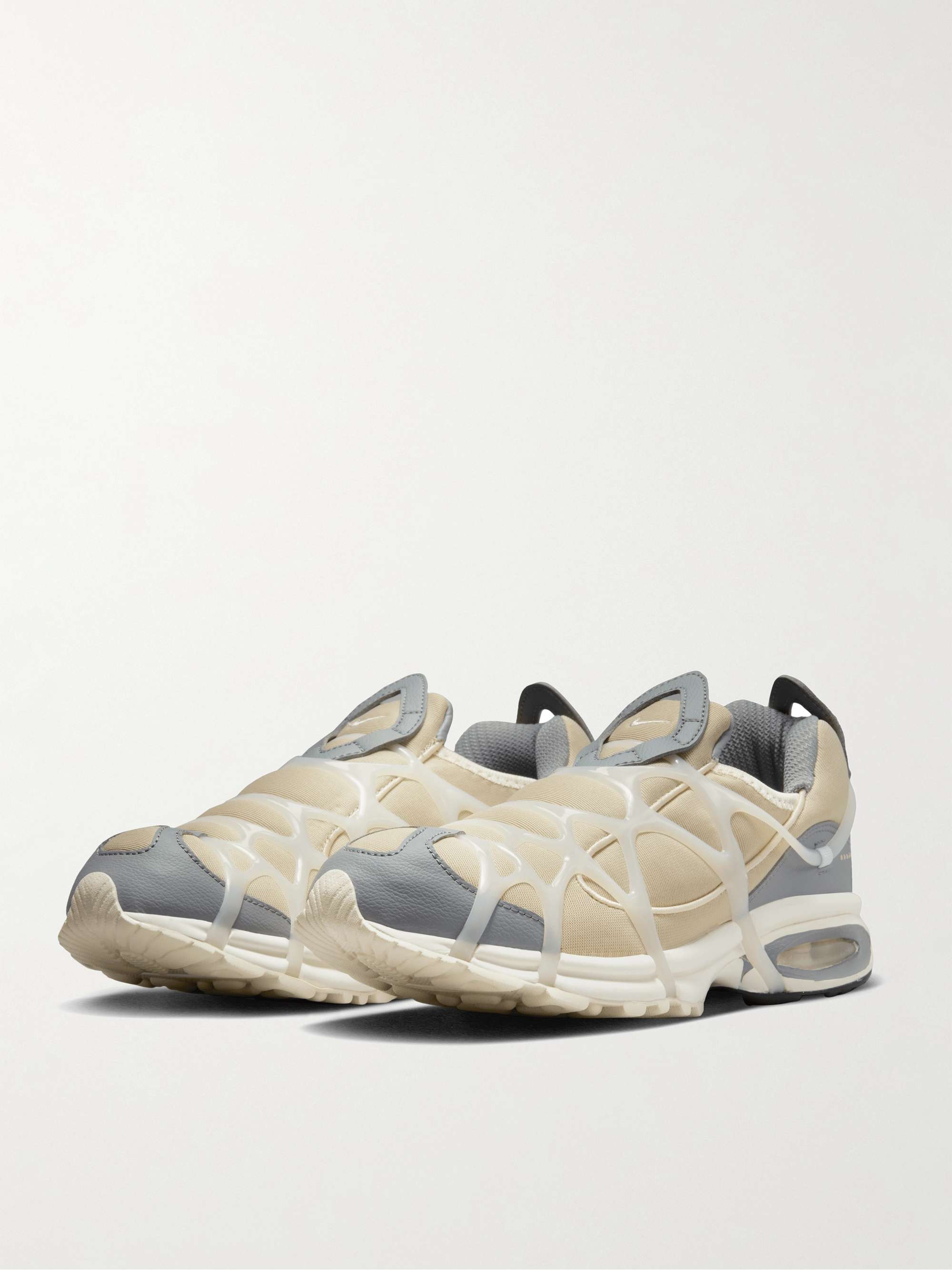 NIKE Alpha Project Air Kukini Mesh, Leather and TPU Sneakers for Men | MR  PORTER