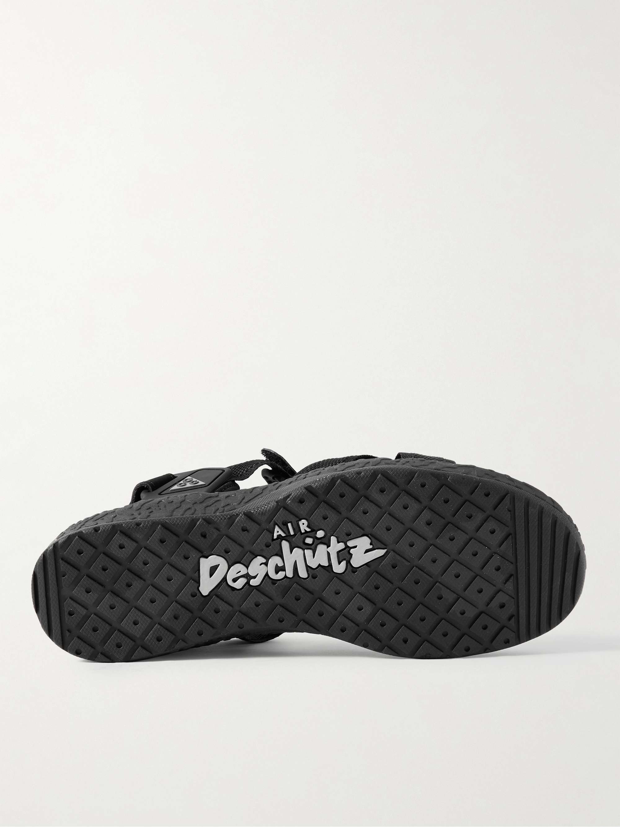 NIKE ACG Air Deschutz+ Suede and Webbing-Trimmed Rubber Sandals for Men |  MR PORTER