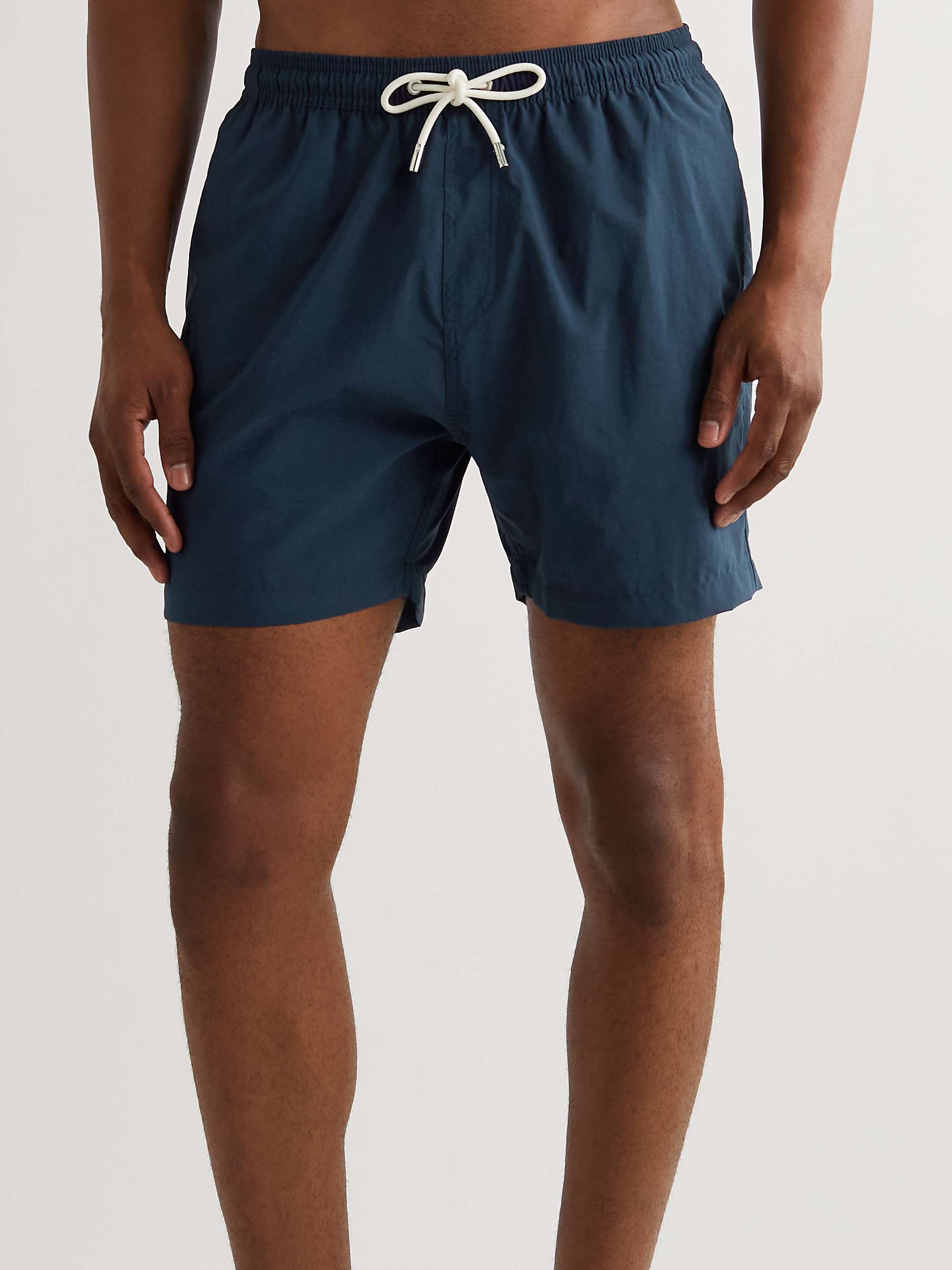 Blue Mid-Length Swim Shorts | MR P. | MR PORTER