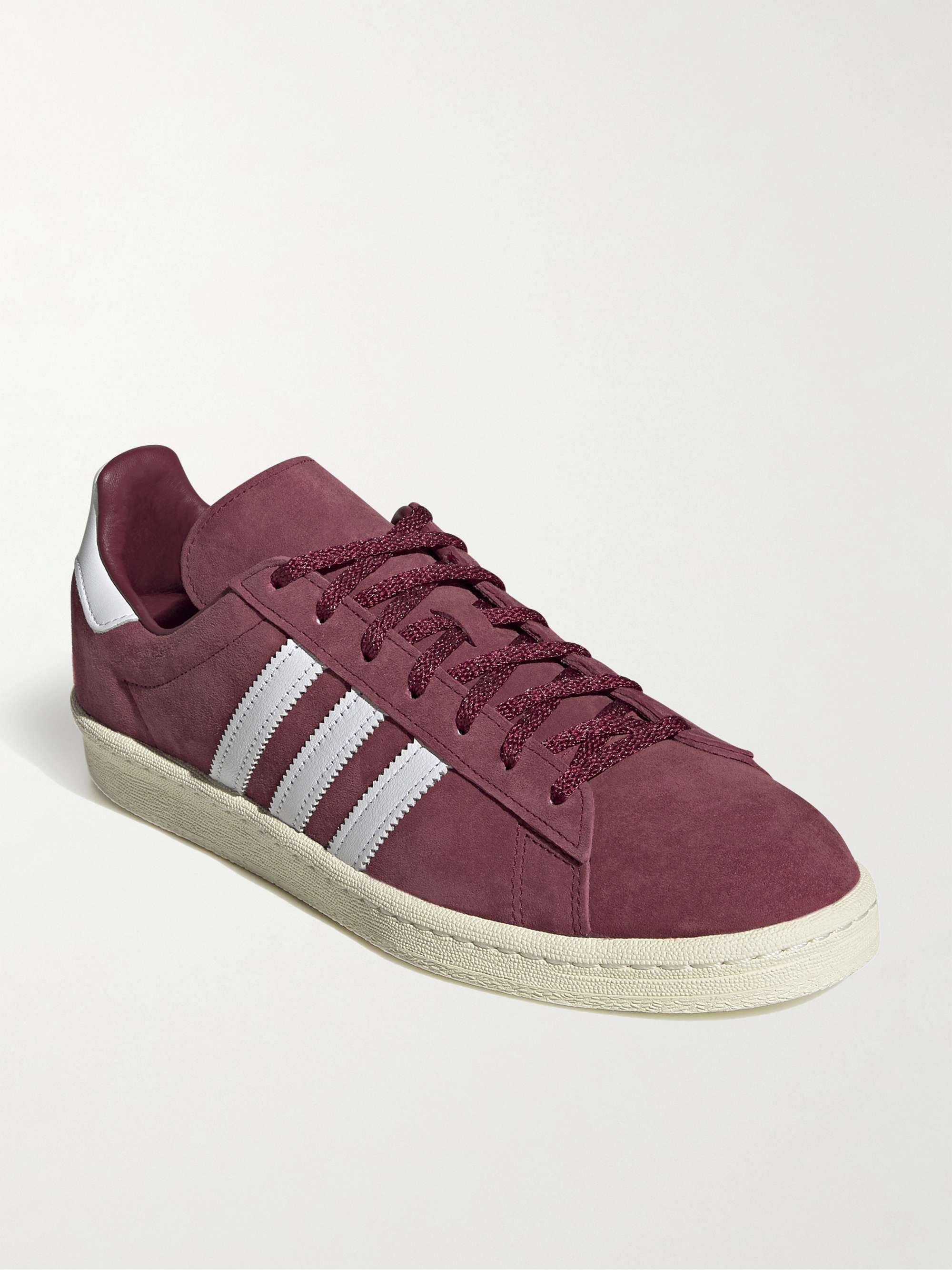 Red Campus 80s Leather-Trimmed Suede Sneakers | ADIDAS ORIGINALS | MR PORTER