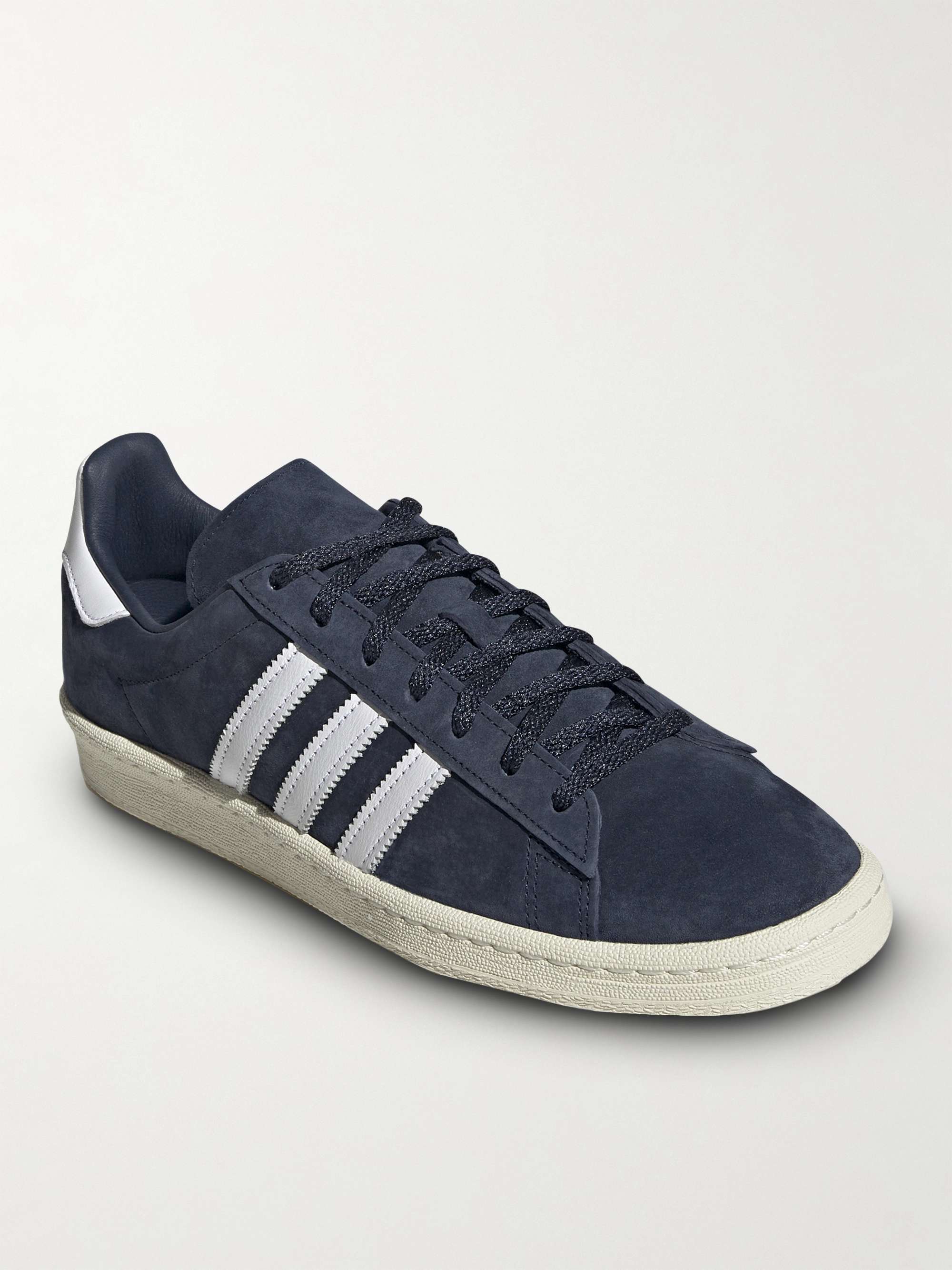 ADIDAS ORIGINALS Campus 80s Leather-Trimmed Suede Sneakers | MR PORTER