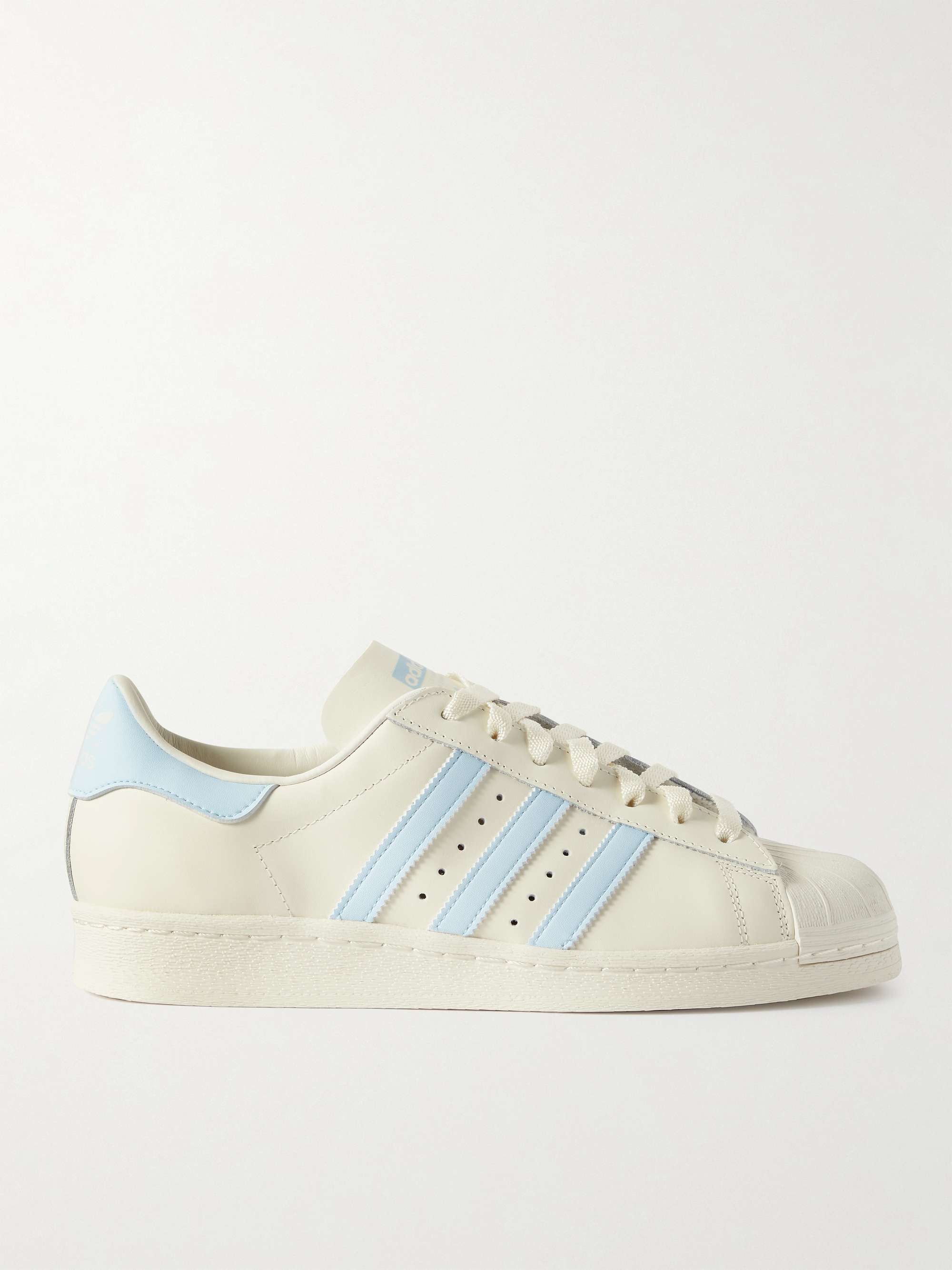 White Superstar 82 Rubber-Trimmed Leather Sneakers | ADIDAS ORIGINALS | MR  PORTER