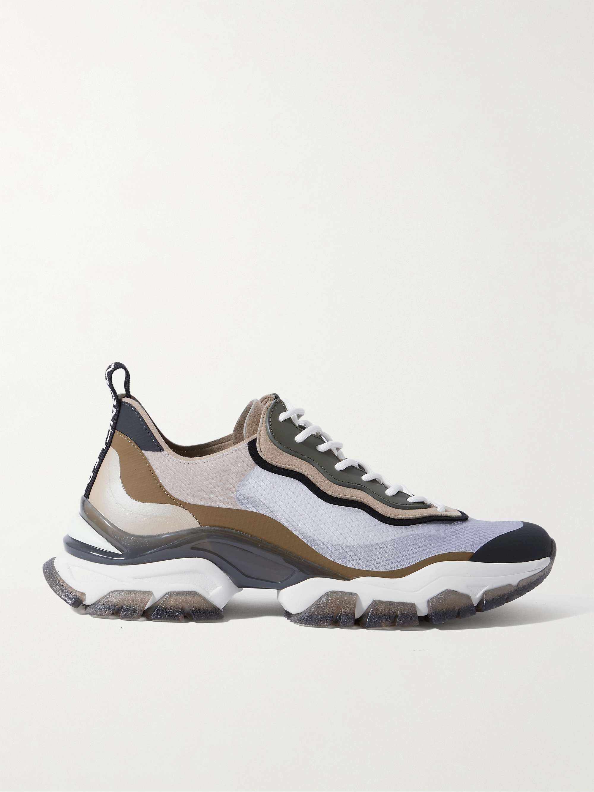 MONCLER Leave No Trace Leather, Suede and Ripstop Sneakers for Men | MR  PORTER