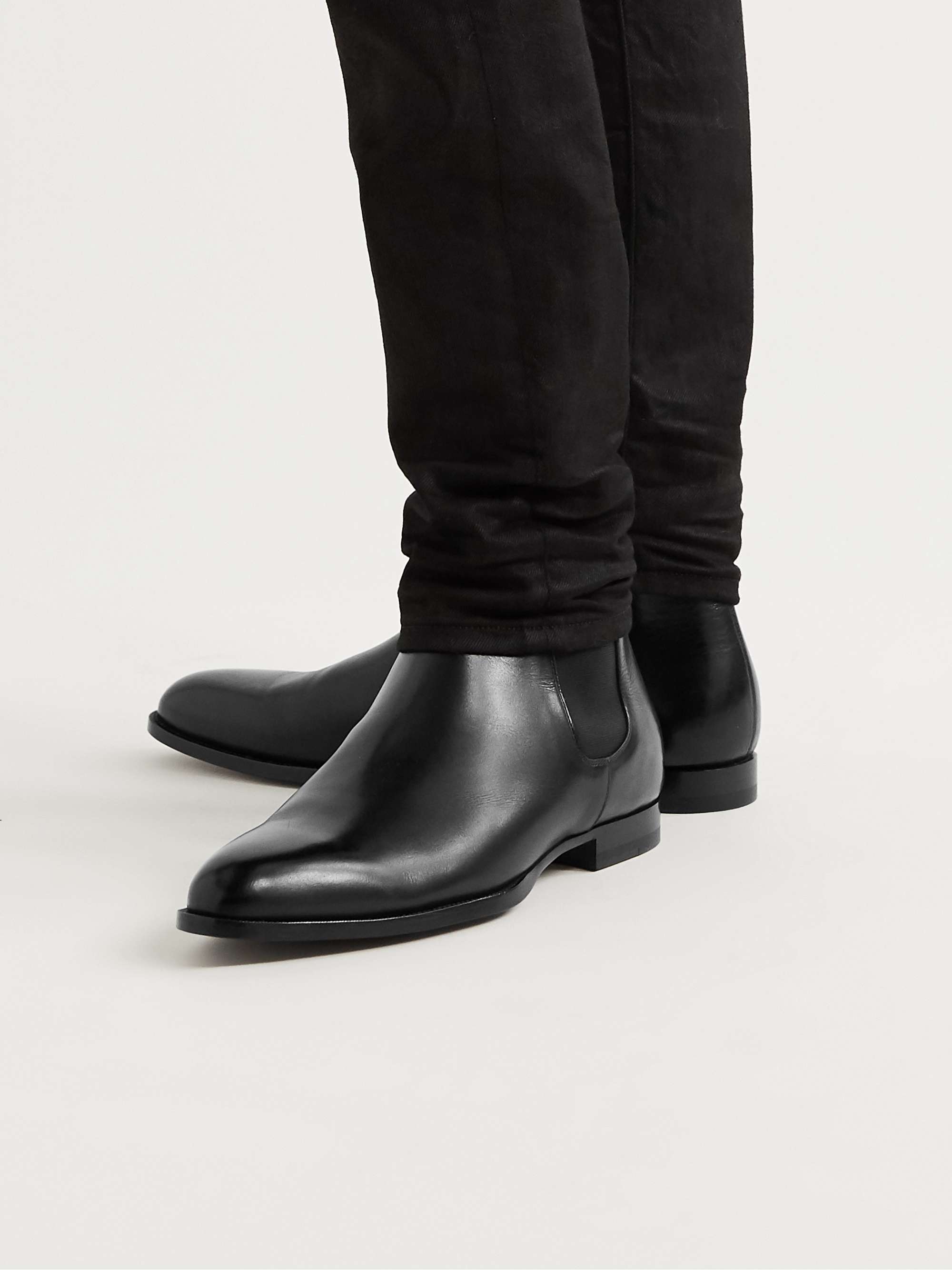 CELINE HOMME Leather Chelsea Boots for Men | MR PORTER
