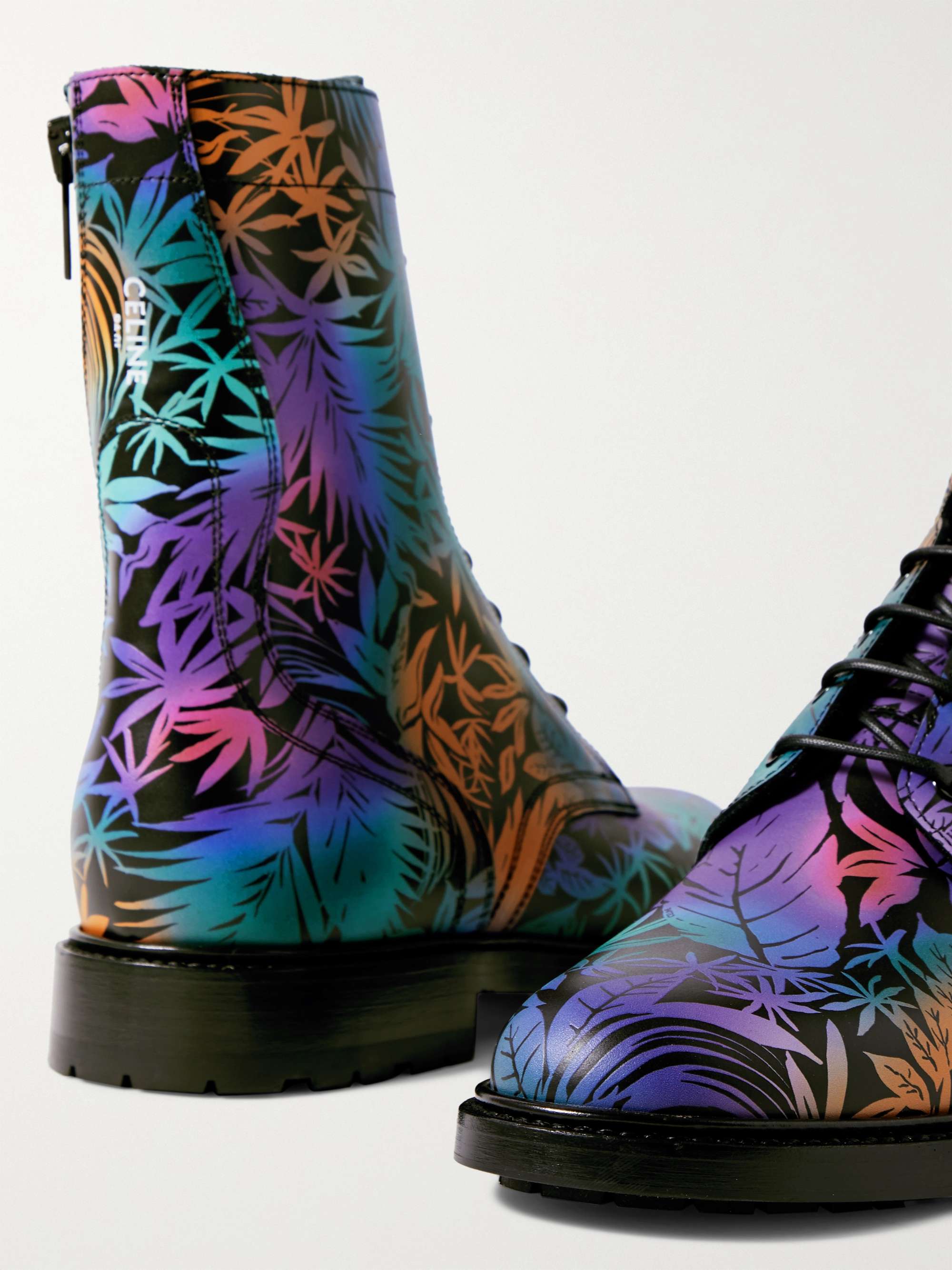 Printed Leather Boots | MR PORTER