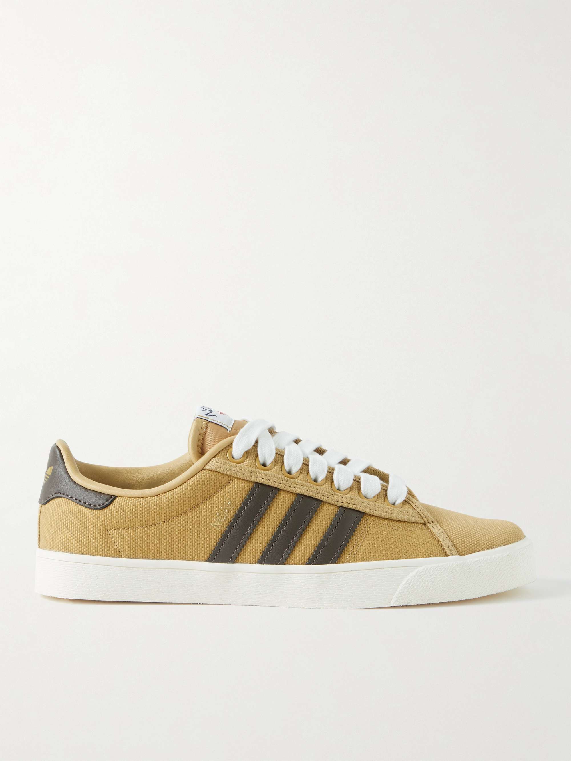 Brown + Noah Adria Leather-Trimmed Canvas Sneakers | ADIDAS CONSORTIUM | MR  PORTER