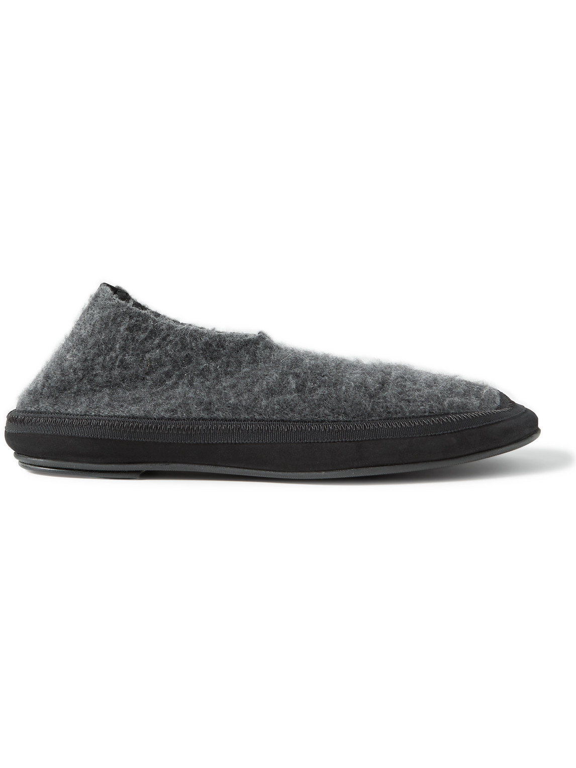The Row Elastic Cashmere Slippers Gray ModeSens