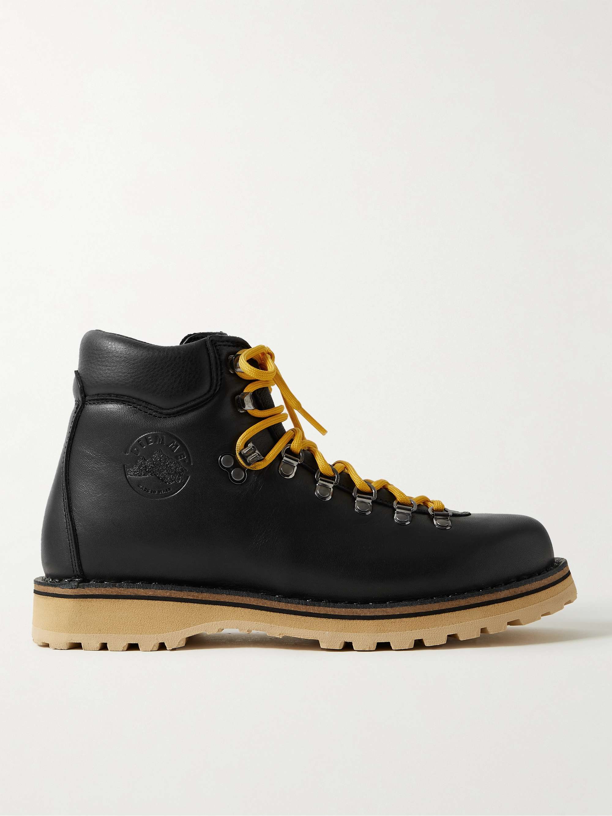 Black Roccia Vet Logo-Debossed Leather Hiking Boots | DIEMME | MR PORTER