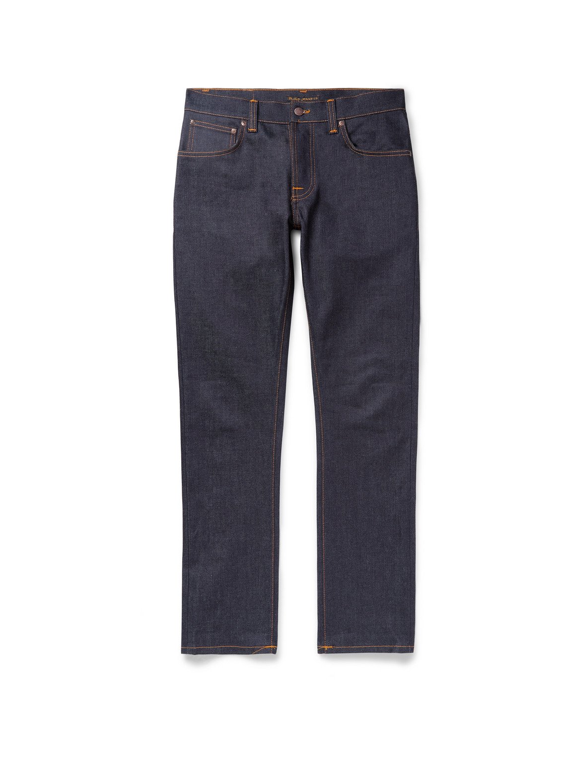 Nudie Jeans Grim Tim Slim-fit Organic Stretch-denim Jeans In Blue | ModeSens