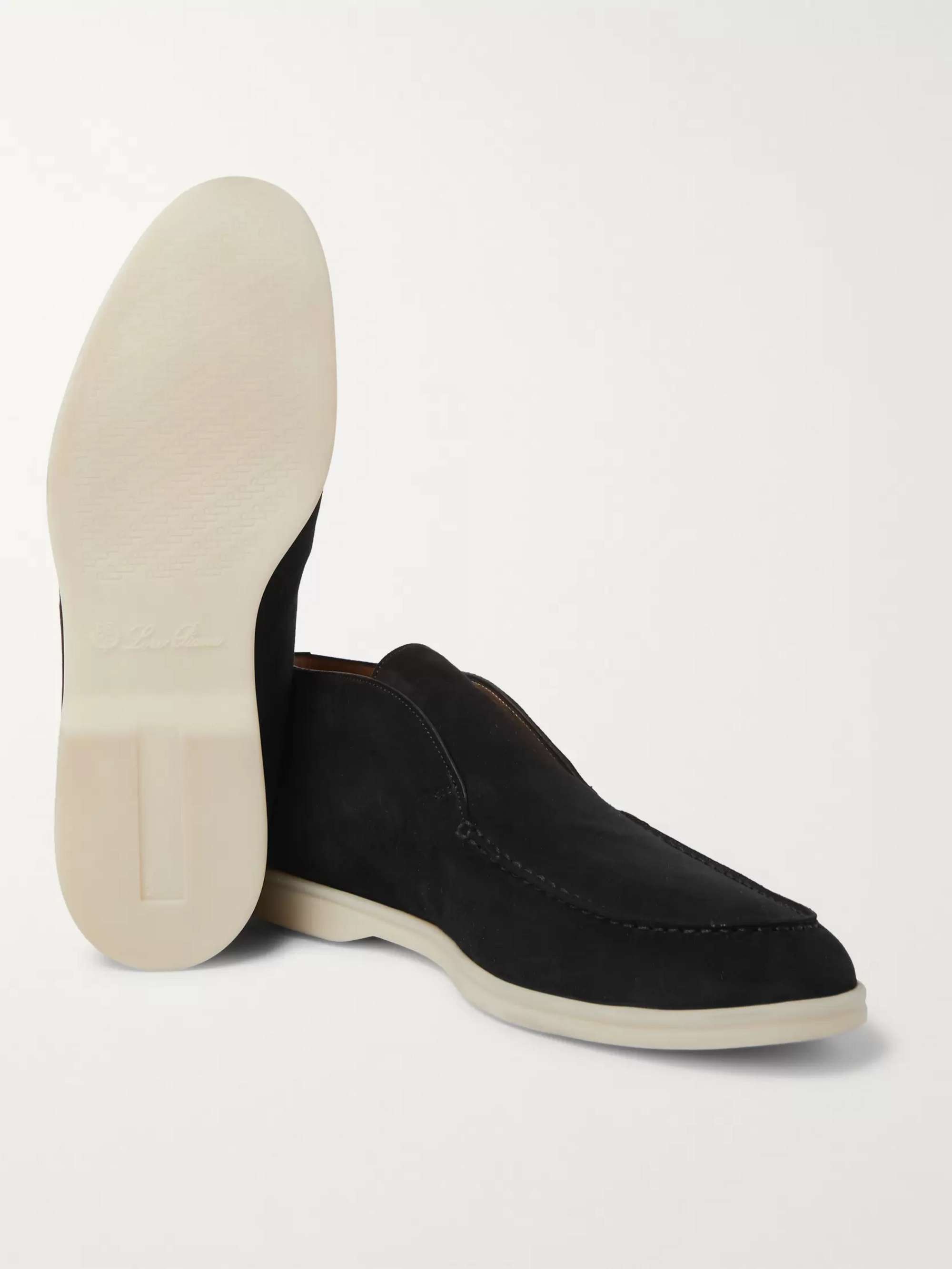 LORO PIANA Open Walk Suede Boots for Men | MR PORTER
