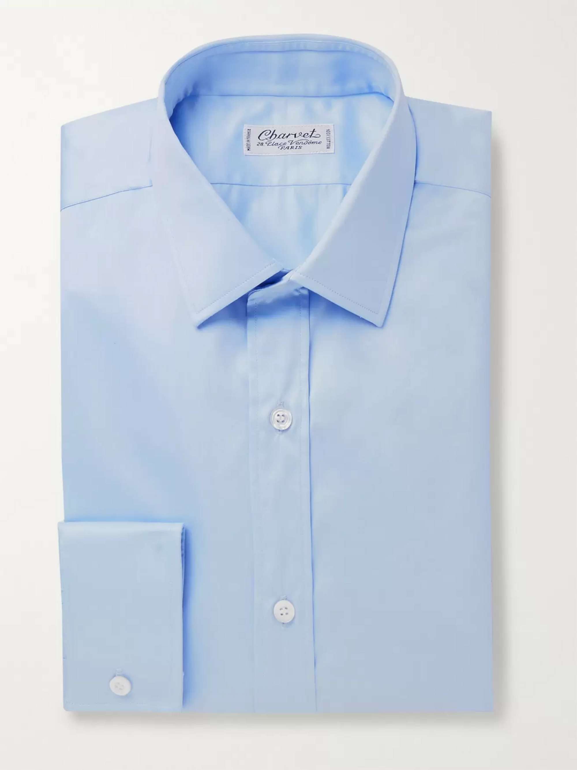 CHARVET Light-Blue Slim-Fit Cotton Shirt for Men | MR PORTER