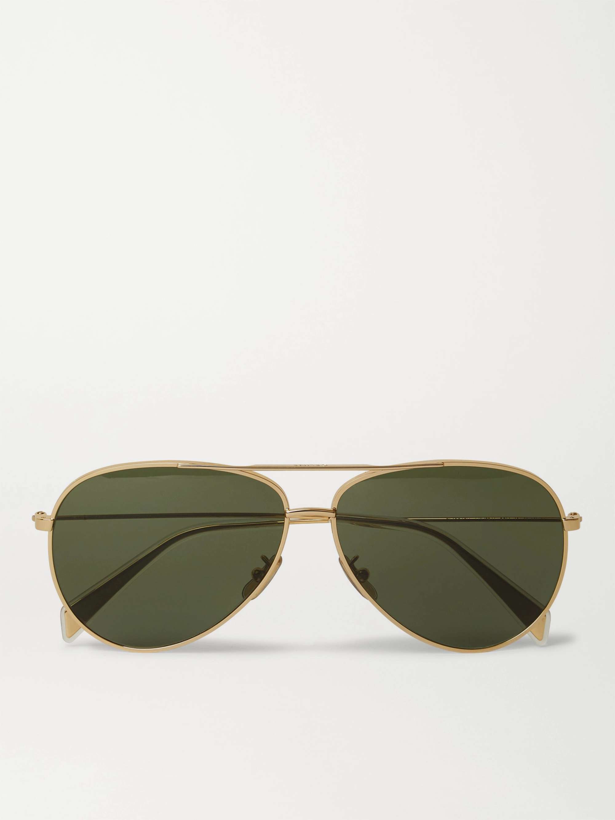 CELINE HOMME Aviator-Style Gold-Tone Sunglasses | MR PORTER
