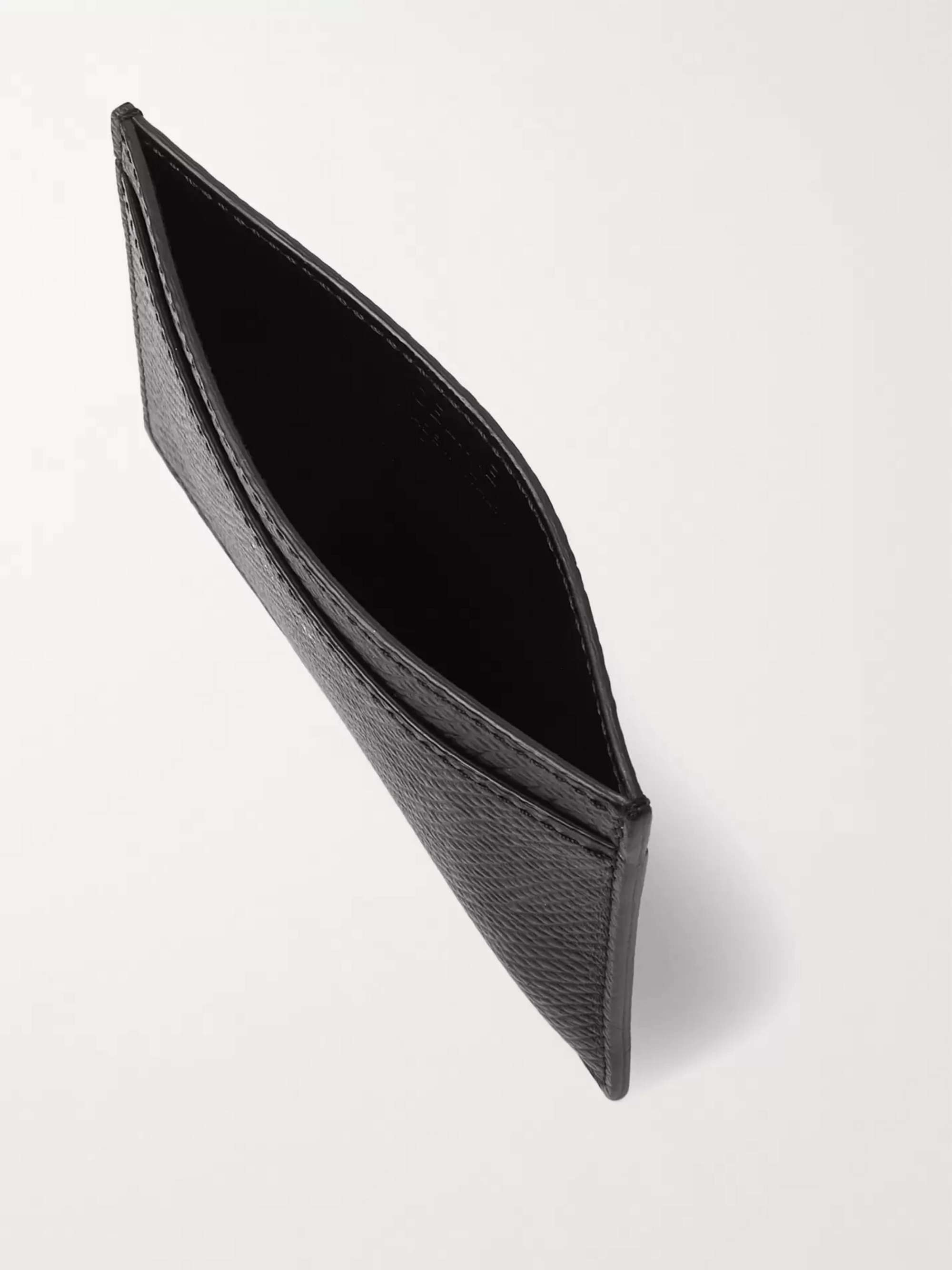 Celine Homme Full-Grain Leather Cardholder - Men - Black Wallets