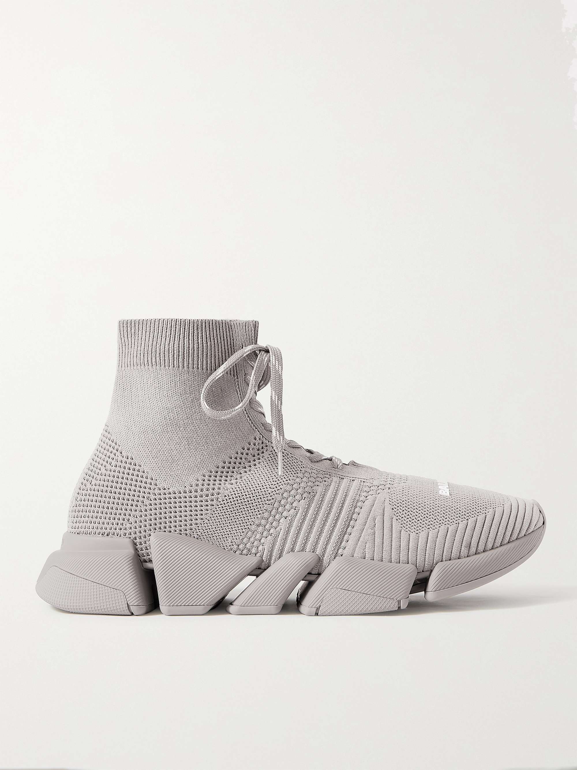 Gray Speed 2.0 Stretch-Knit Sneakers | BALENCIAGA | MR PORTER
