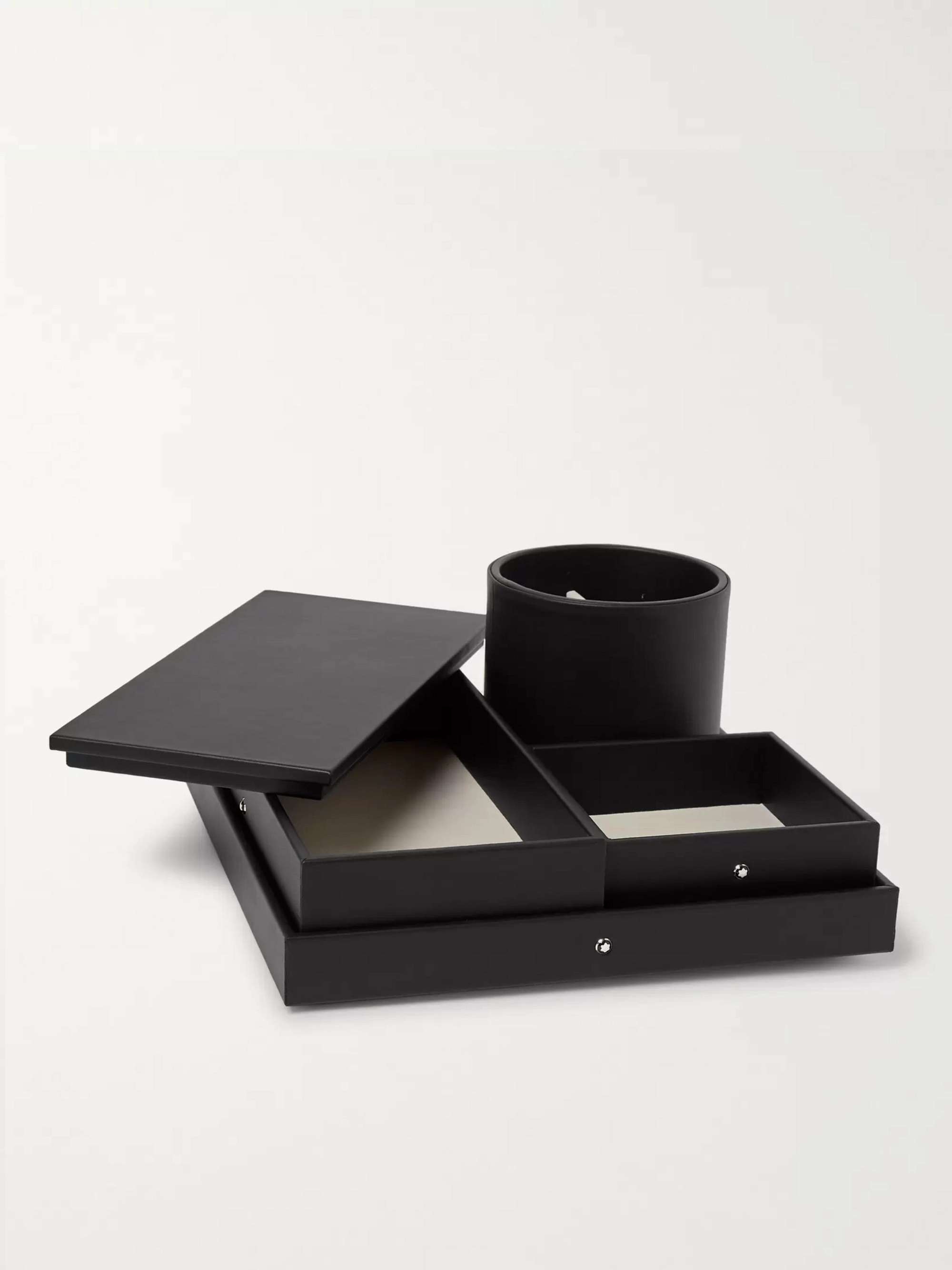 Black Leather Desk Tray | MONTBLANC | MR PORTER