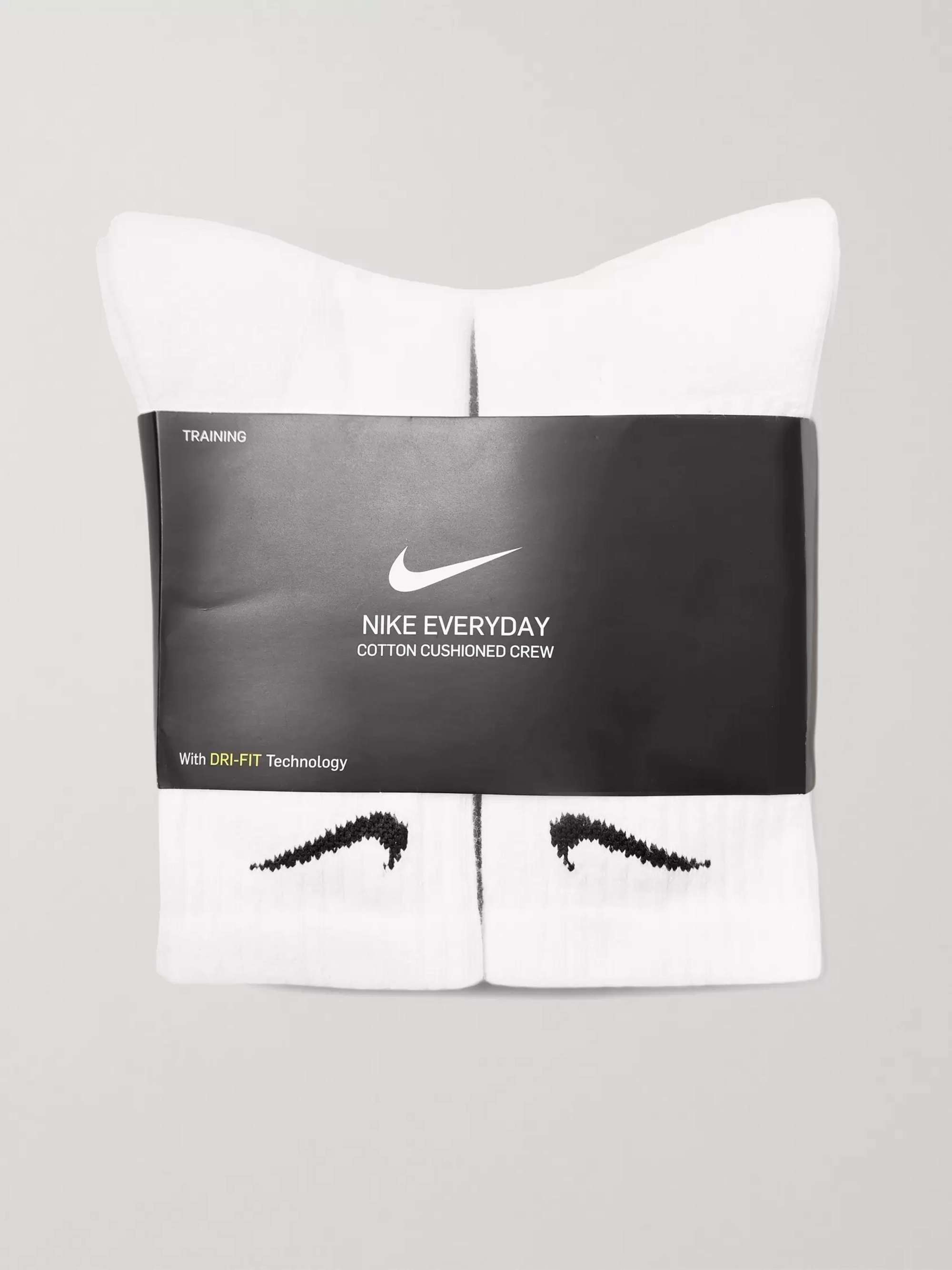 White Six-Pack Everyday Cushioned Dri-FIT Socks | NIKE TRAINING | MR PORTER