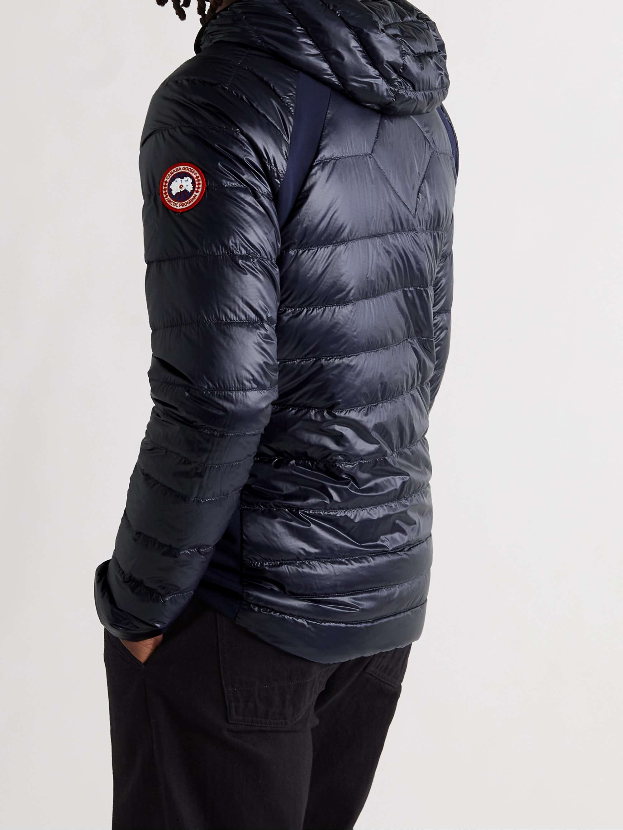 CANADA GOOSE Hybridge Lite Slim-Fit Quilted Shell Hooded Down Jacket for  Men | MR PORTER