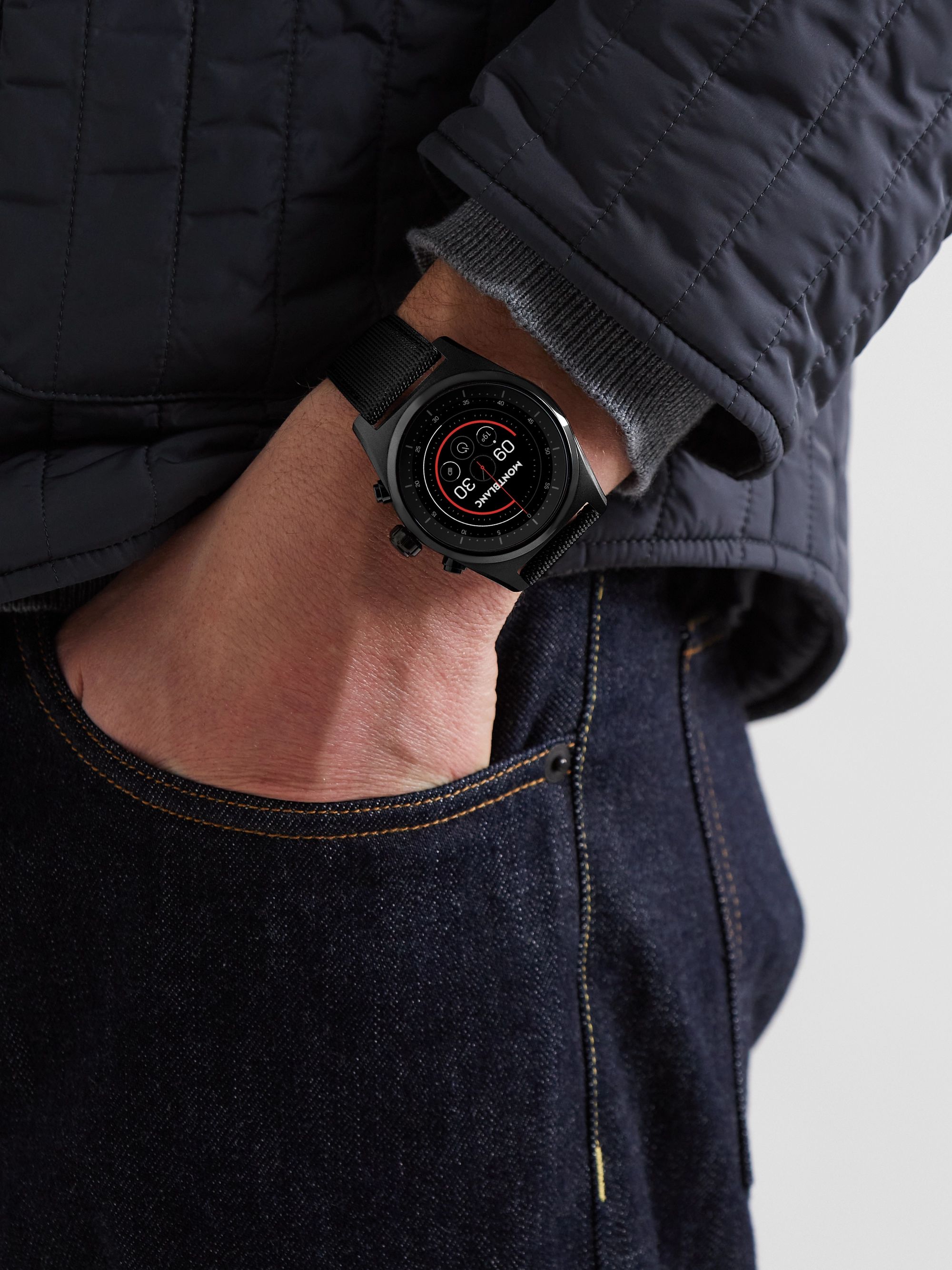 MONTBLANC Summit Lite 43mm Aluminium and Nylon Smart Watch, Ref. No. 128409  for Men | MR PORTER