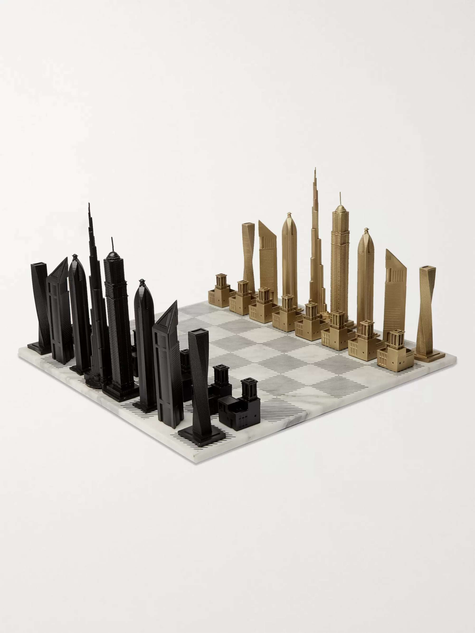 SKYLINE CHESS Dubai Marble and Bronze Chess Set for Men | MR PORTER