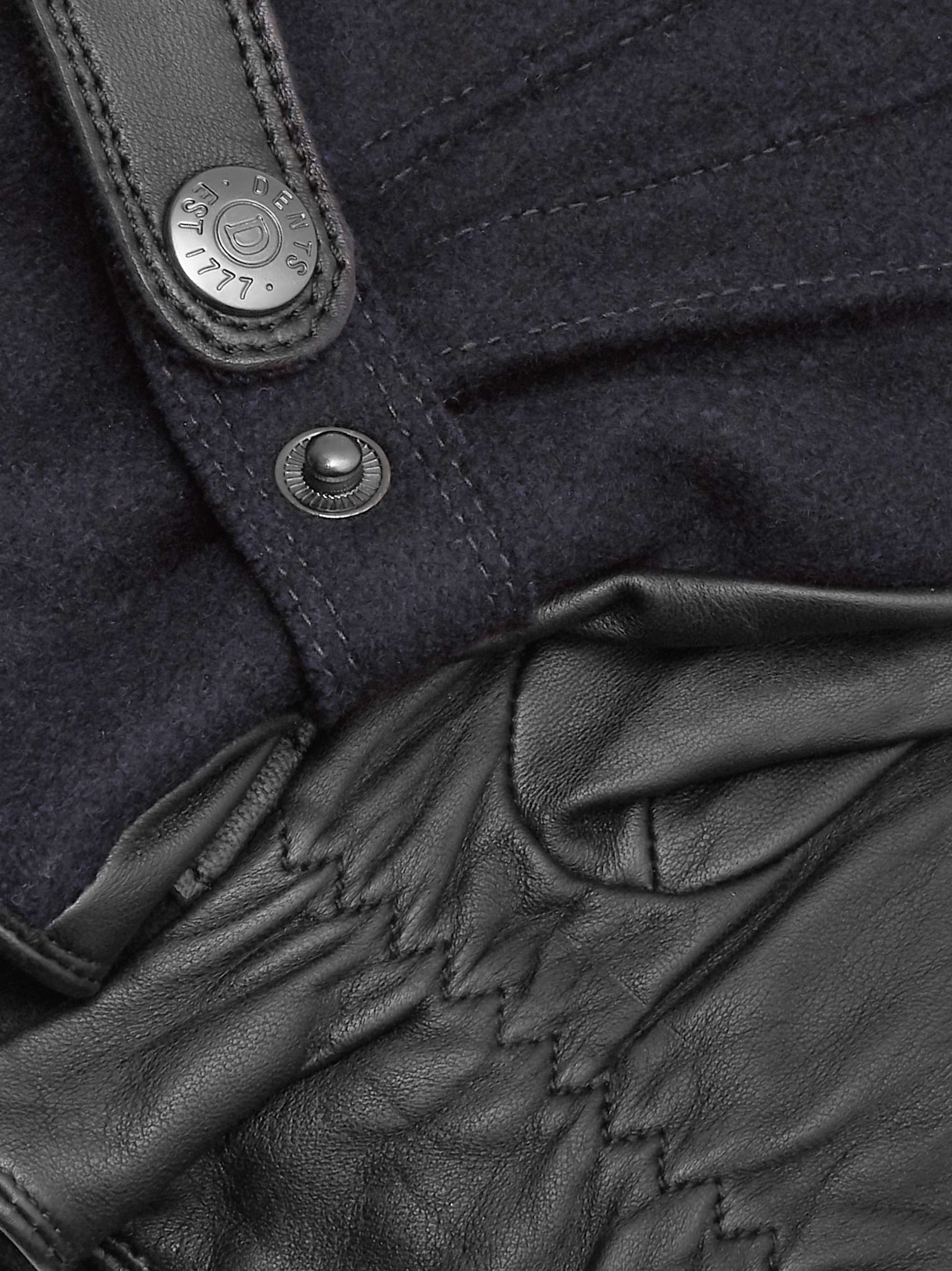 DENTS Flannel and Leather Gloves for Men | MR PORTER