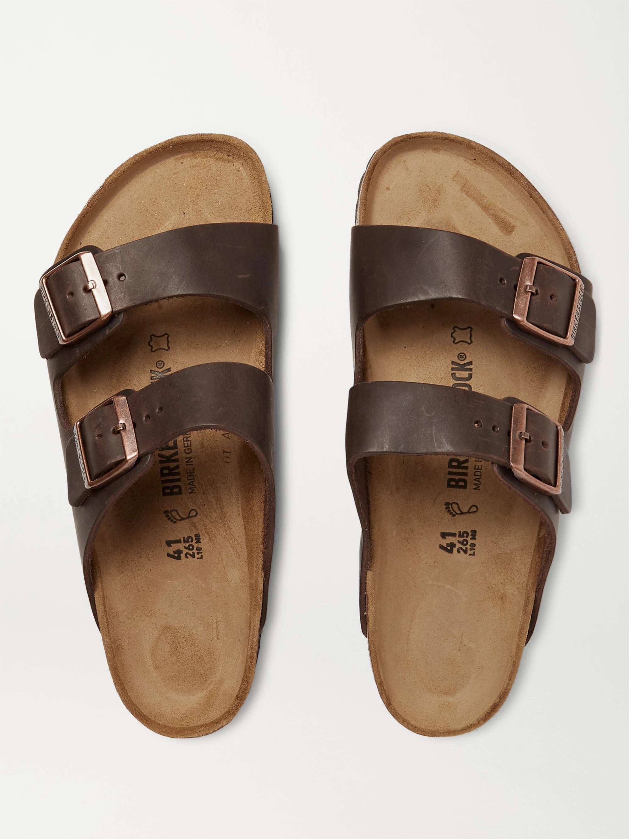 BIRKENSTOCK Arizona Oiled-Leather Sandals | MR PORTER