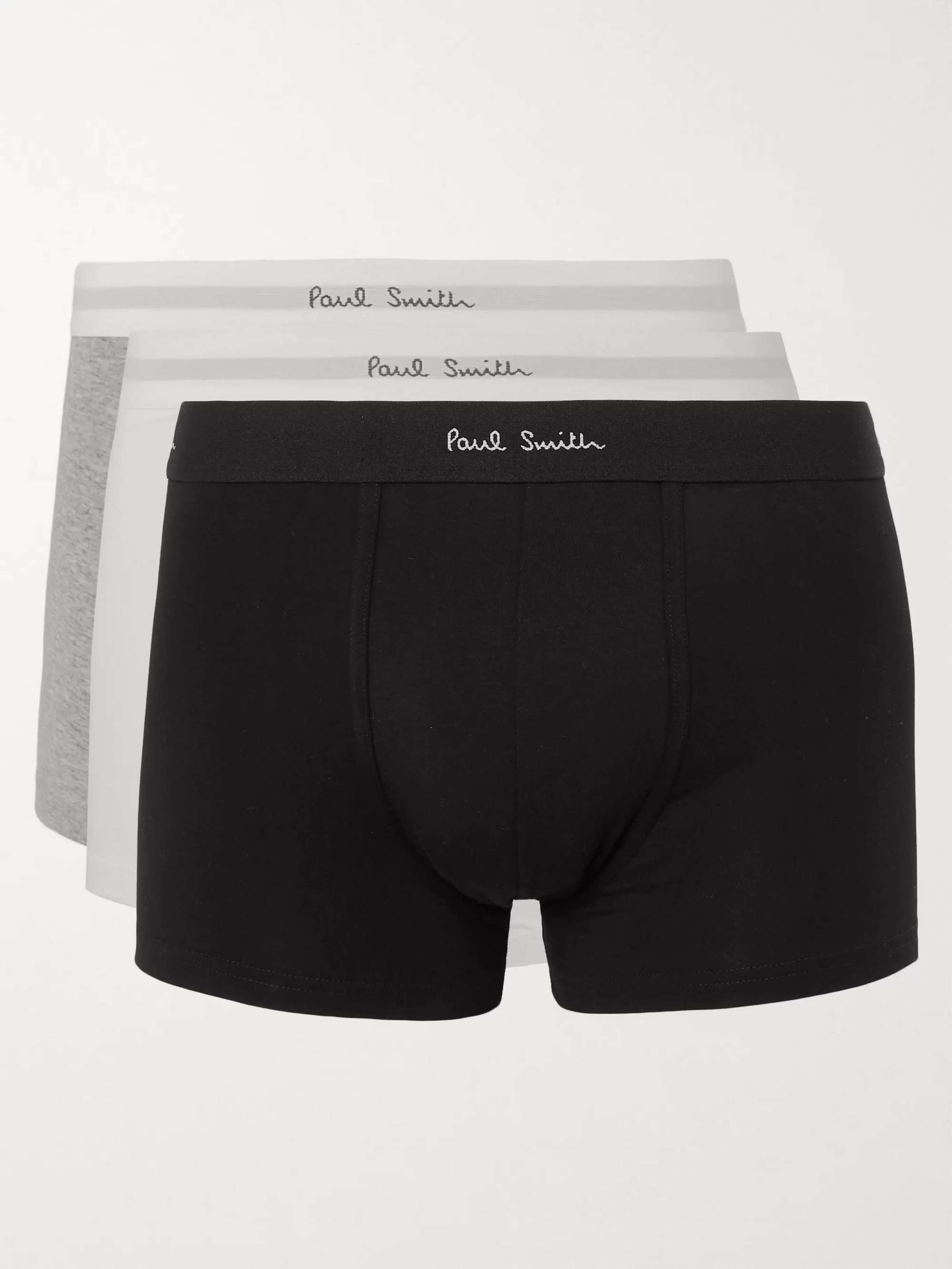 PAUL SMITH Three-Pack Stretch-Cotton Boxer Briefs | MR PORTER