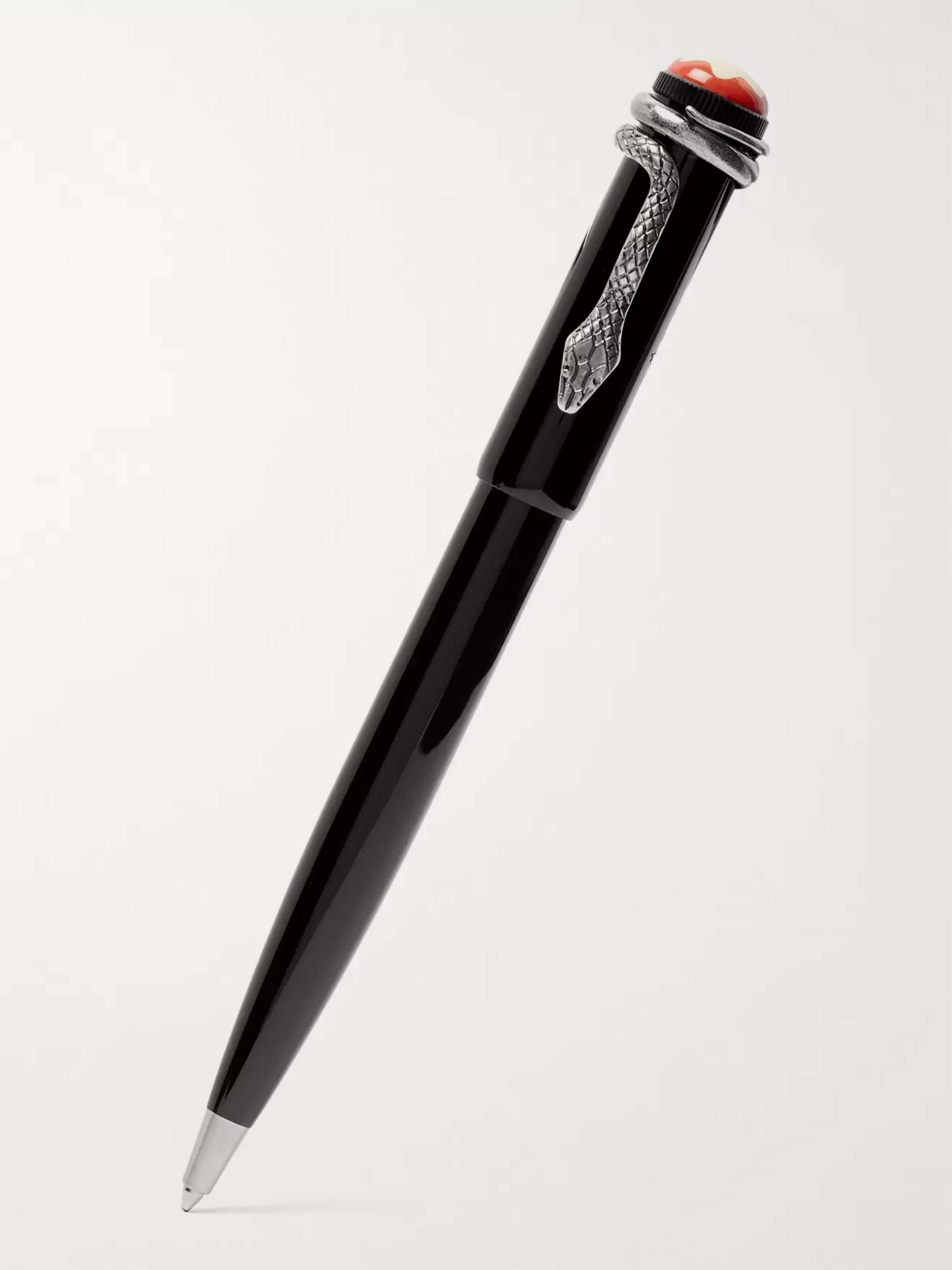 Anesthesie Serena oorsprong MONTBLANC Heritage Collection Rouge et Noir Resin and Silver-Tone Ballpoint  Pen | MR PORTER