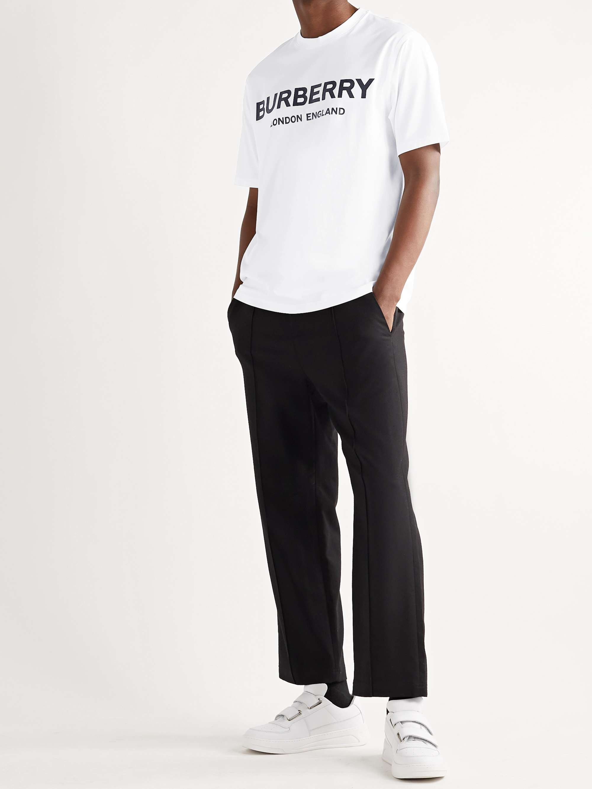 BURBERRY Logo-Print Cotton-Jersey T-Shirt for Men | MR PORTER