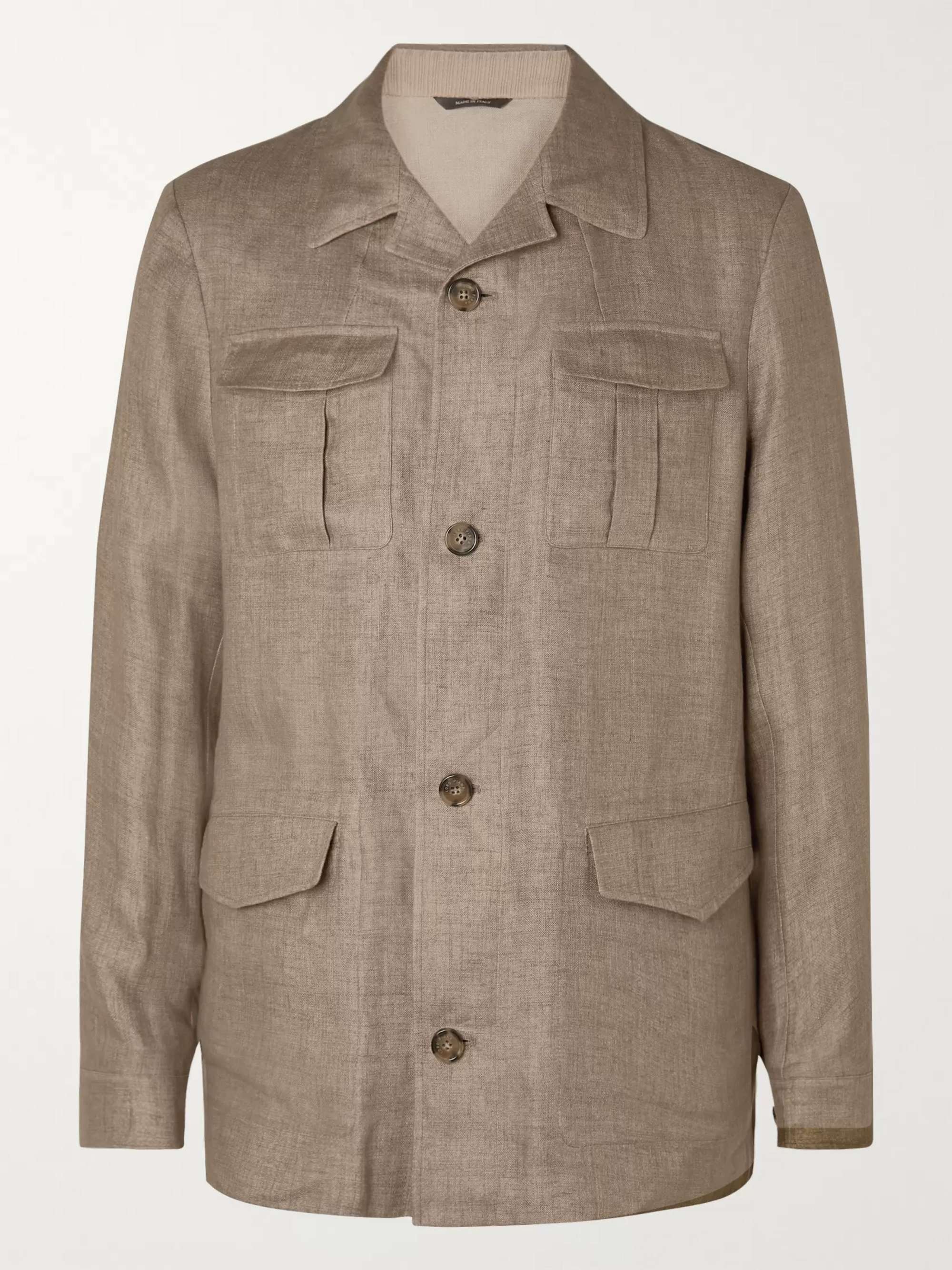 LORO PIANA Linen-Blend Field Jacket | MR PORTER