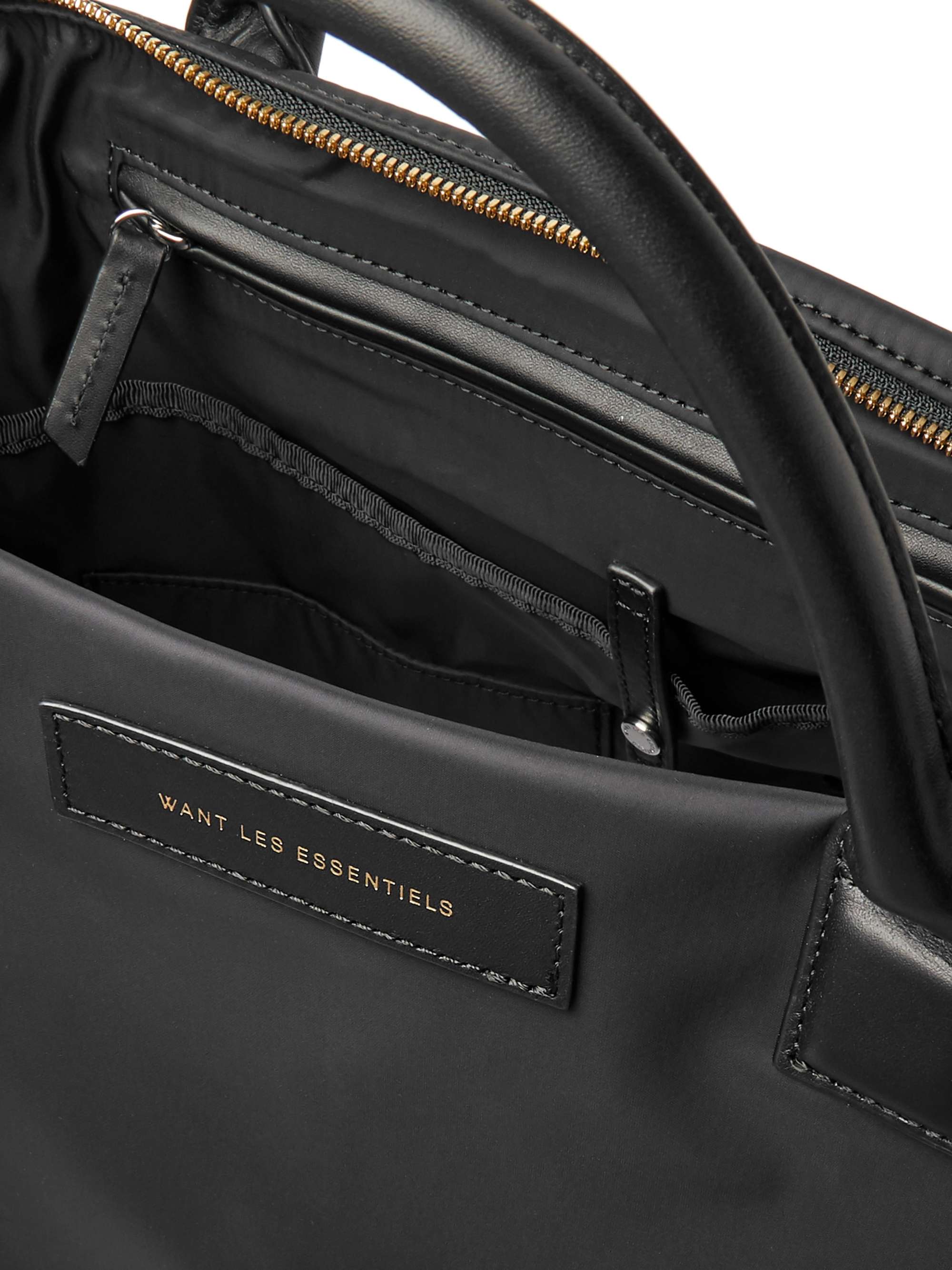 WANT LES ESSENTIELS O'Hare Leather-Trimmed Nylon Tote Bag for Men | MR ...