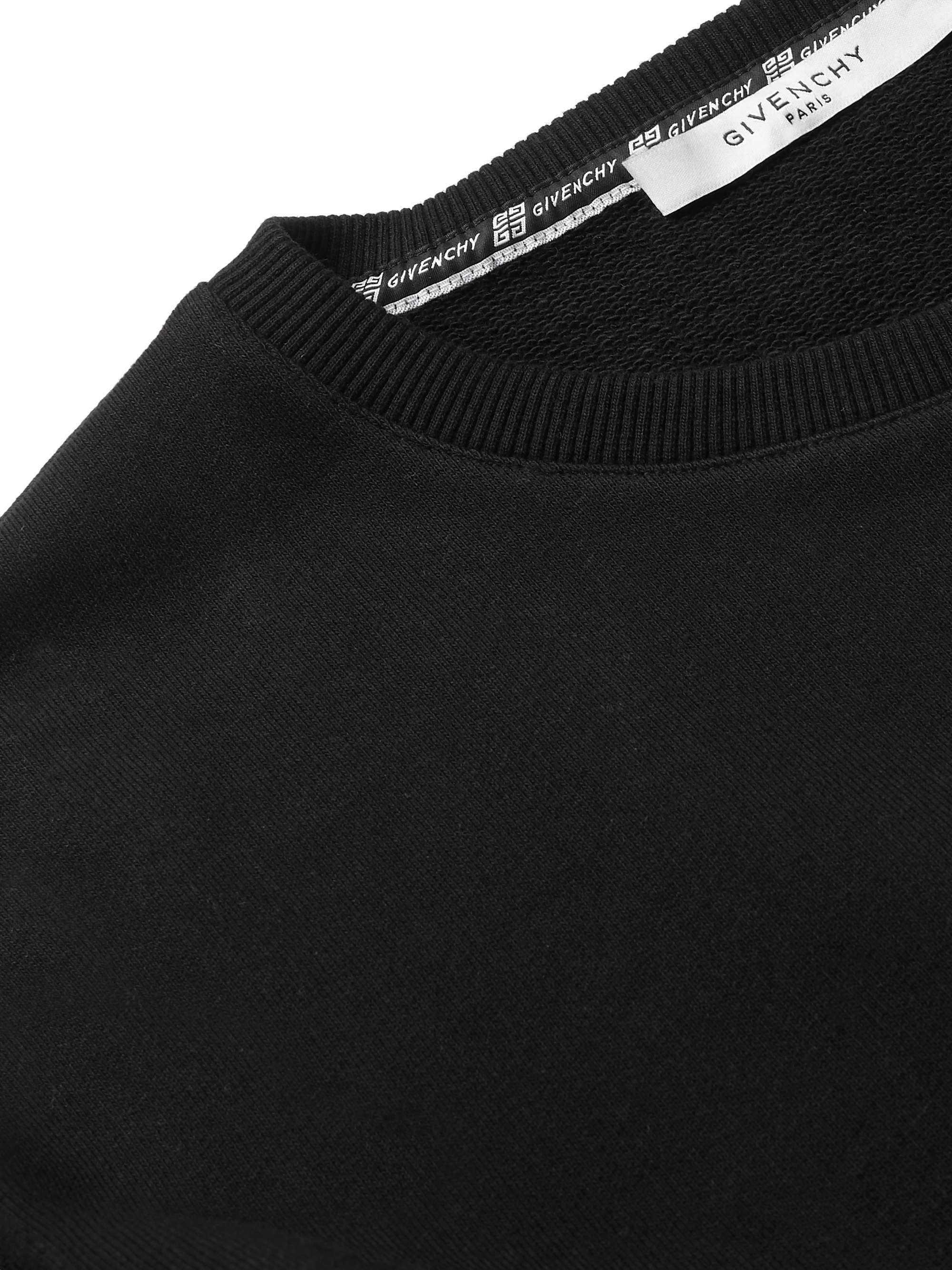GIVENCHY Logo-Print Loopback Cotton-Jersey Sweatshirt for Men | MR PORTER