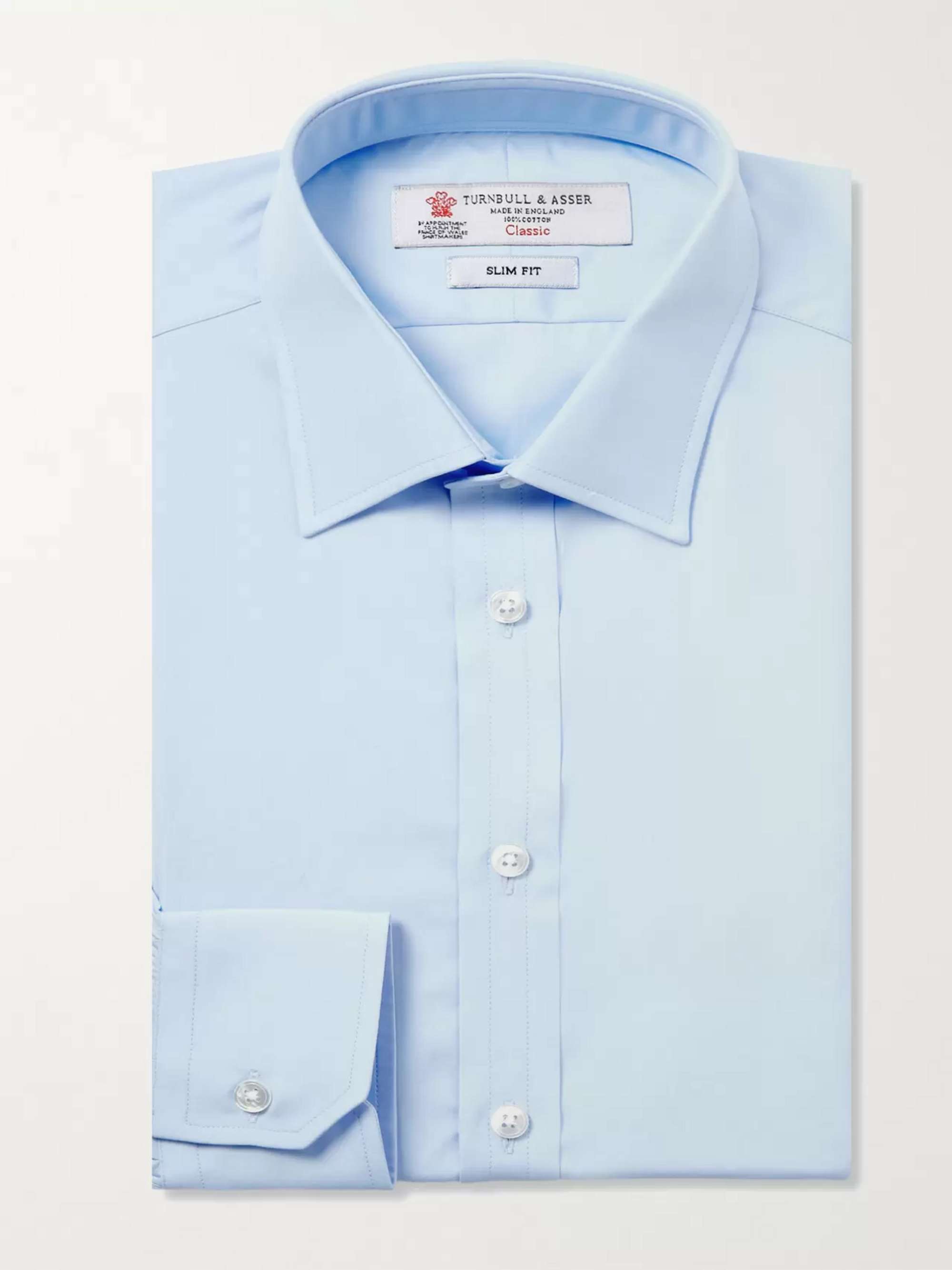 TURNBULL & ASSER Blue Cotton Shirt for Men | MR PORTER