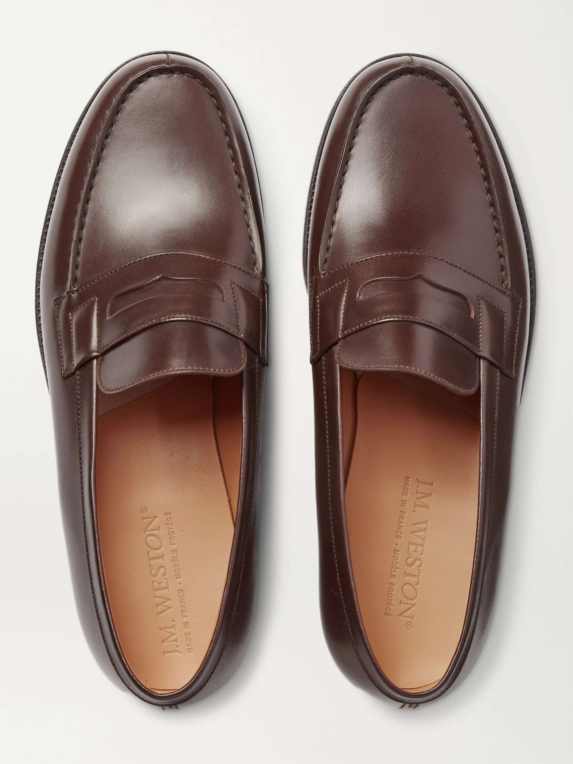 J.M. WESTON 180 Moccasin Leather Loafers | MR PORTER