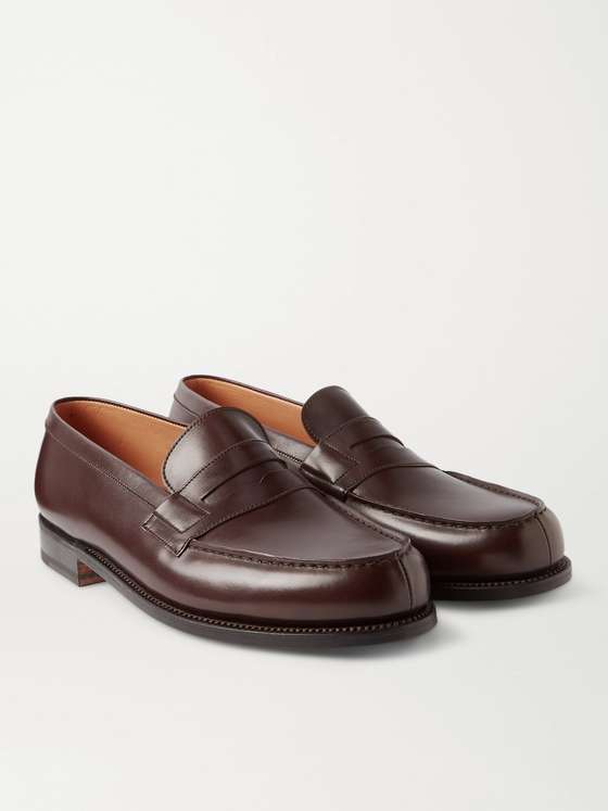 J.M. WESTON 180 Moccasin Leather Loafers for Men | MR PORTER