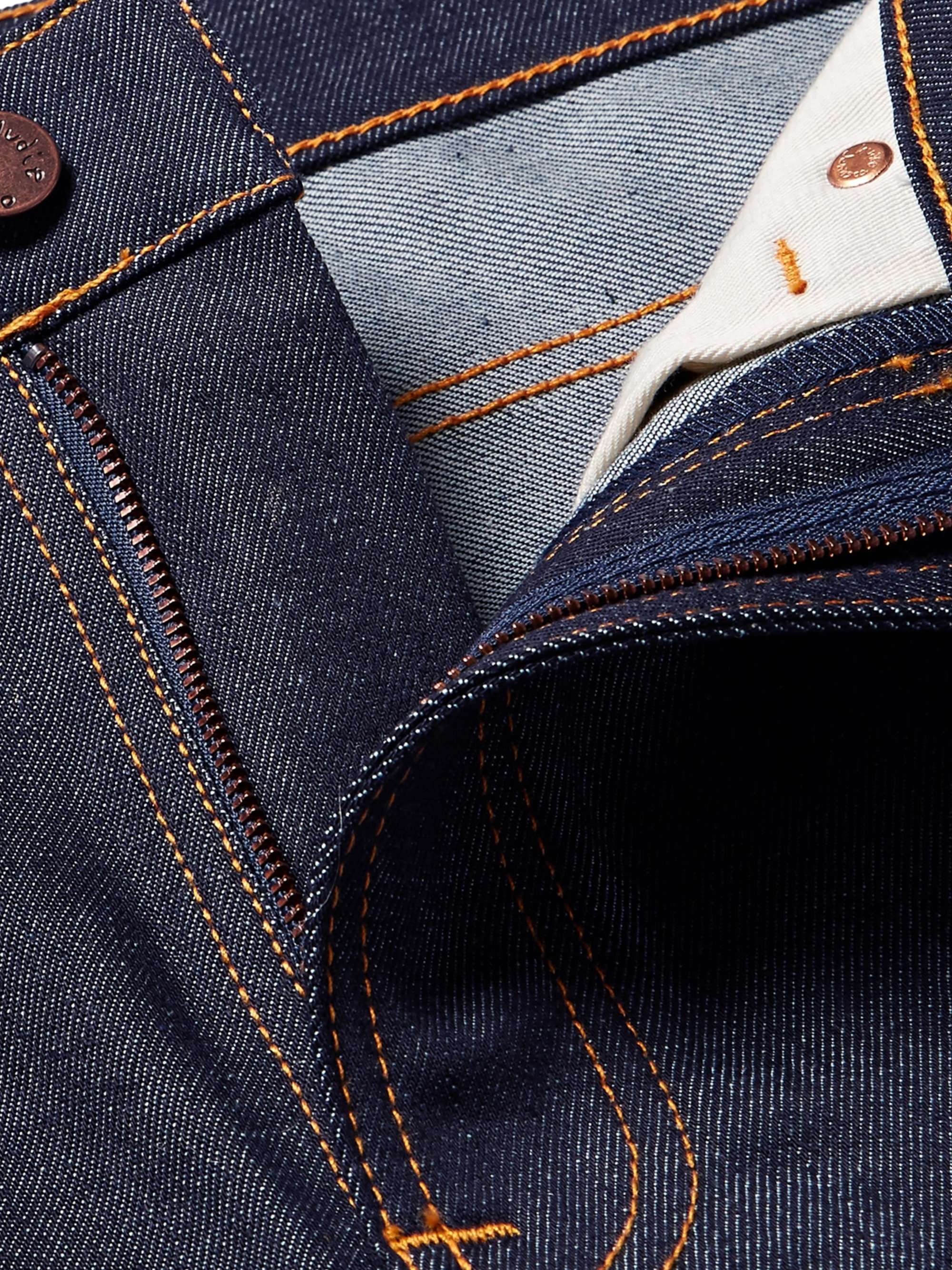 NUDIE JEANS Lean Dean Slim-Fit Dry Organic Denim Jeans | MR PORTER